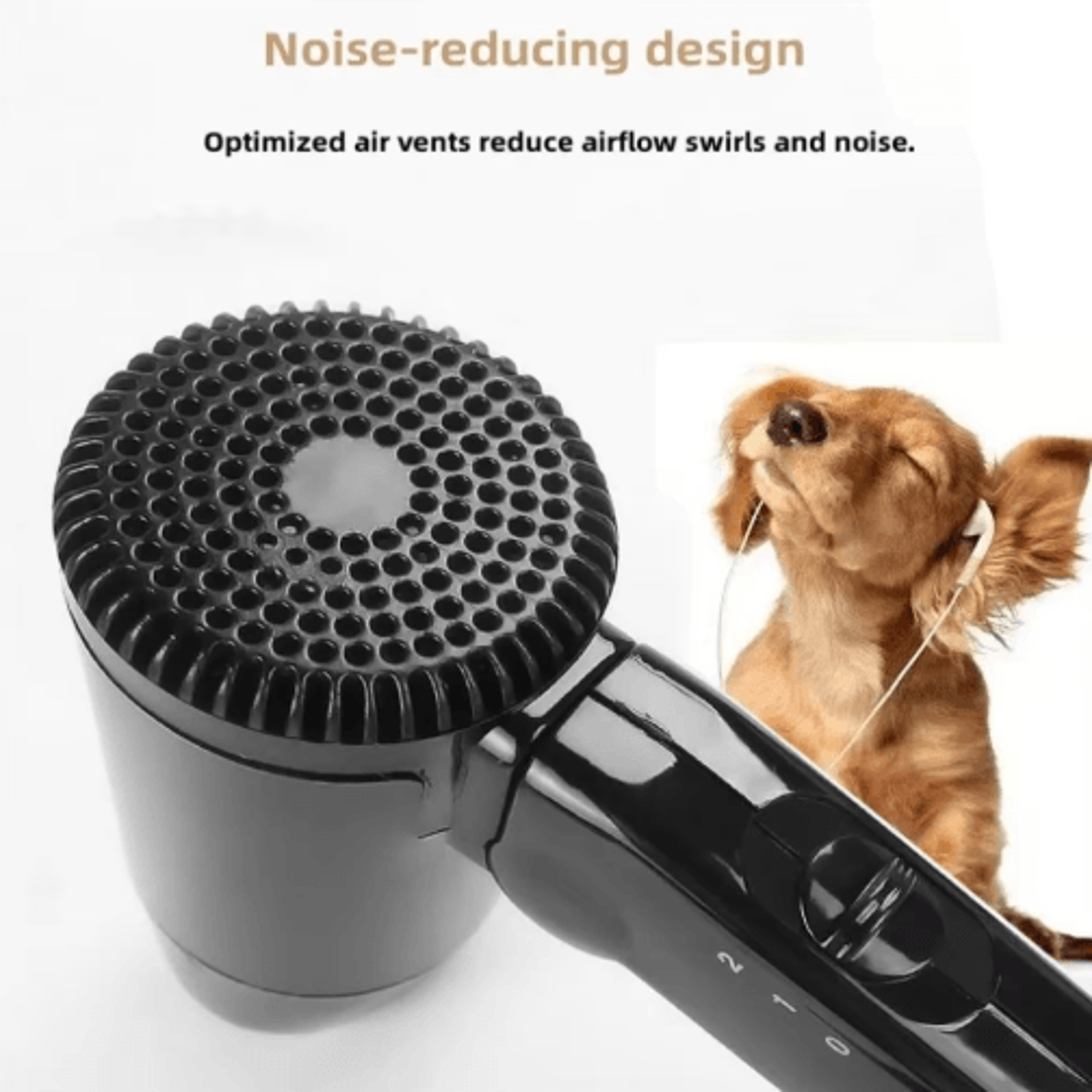 Portable 12V Car Hair Dryer  Foldable Hot  Cold Air Blower With Window Defroster  Adjustable Speed 4
