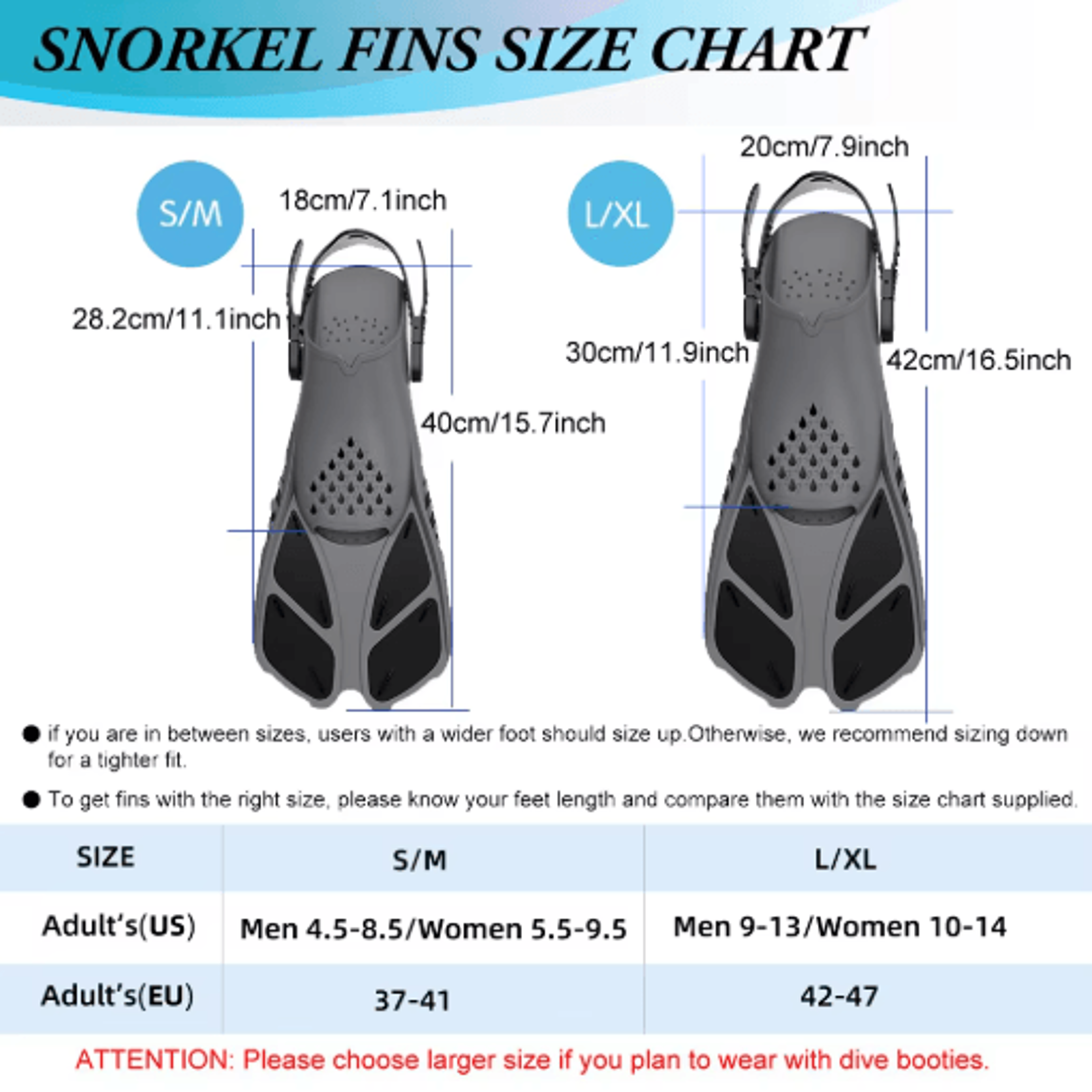 Adjustable Snorkel Fins  Short Silicone Swimming Flippers For Snorkeling  Scuba Diving 7