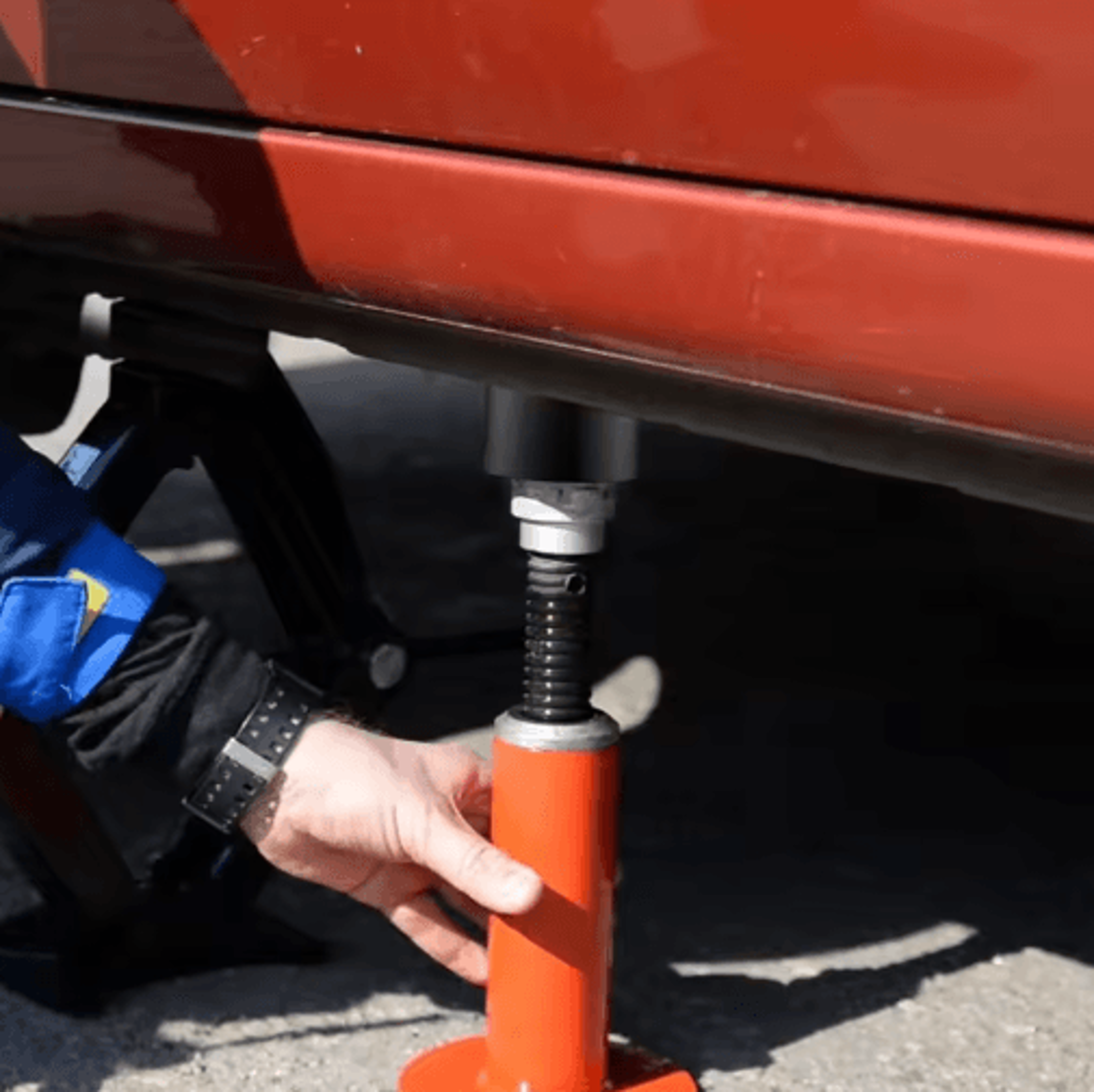 2PCS Universal Rubber Jack Support Pads  Slotted Floor Jack Adapter For Vehicle Lifting 4