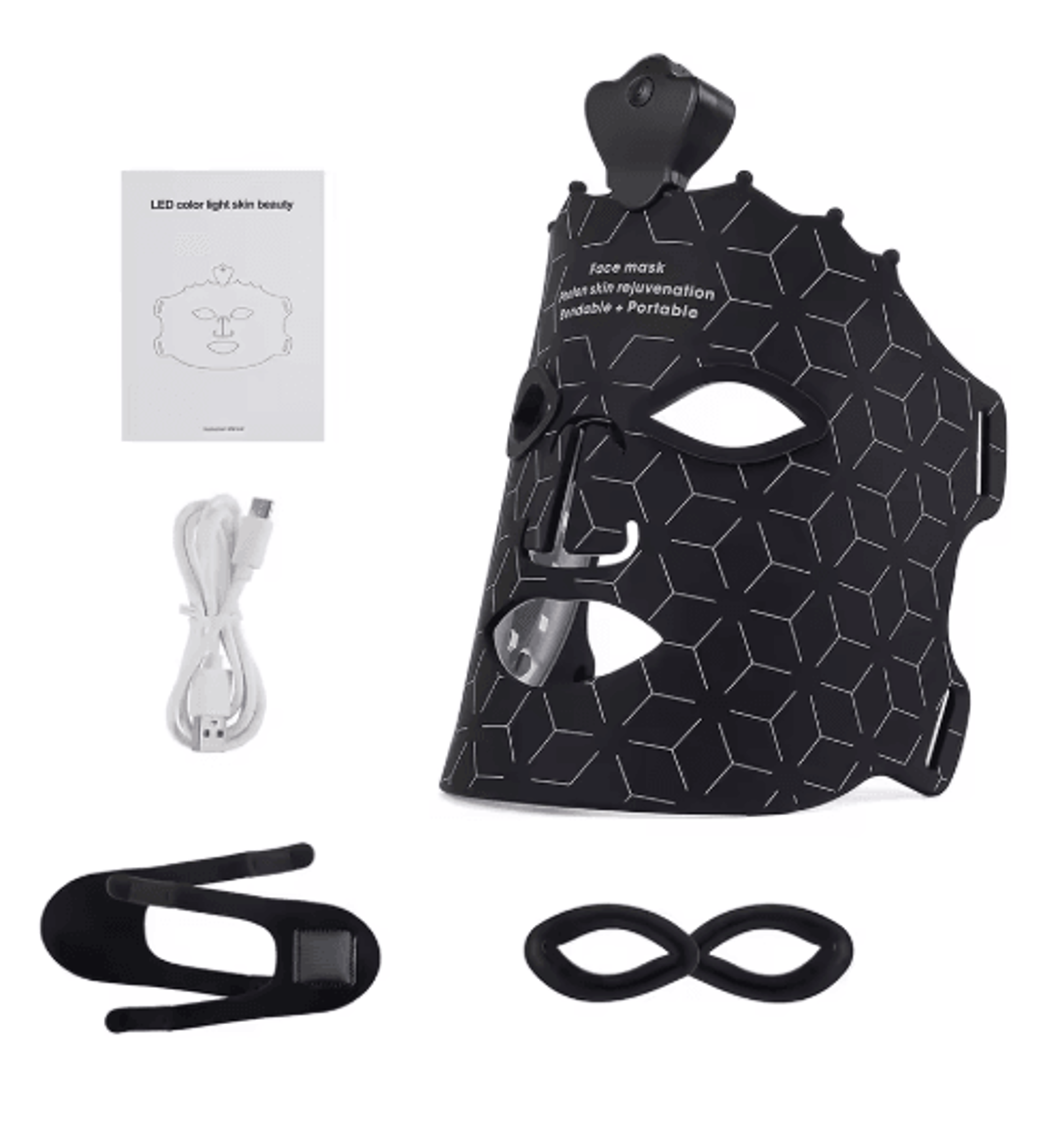 7Color Wireless LED Face Mask  Silicone Photon Light Therapy Beauty Mask 1