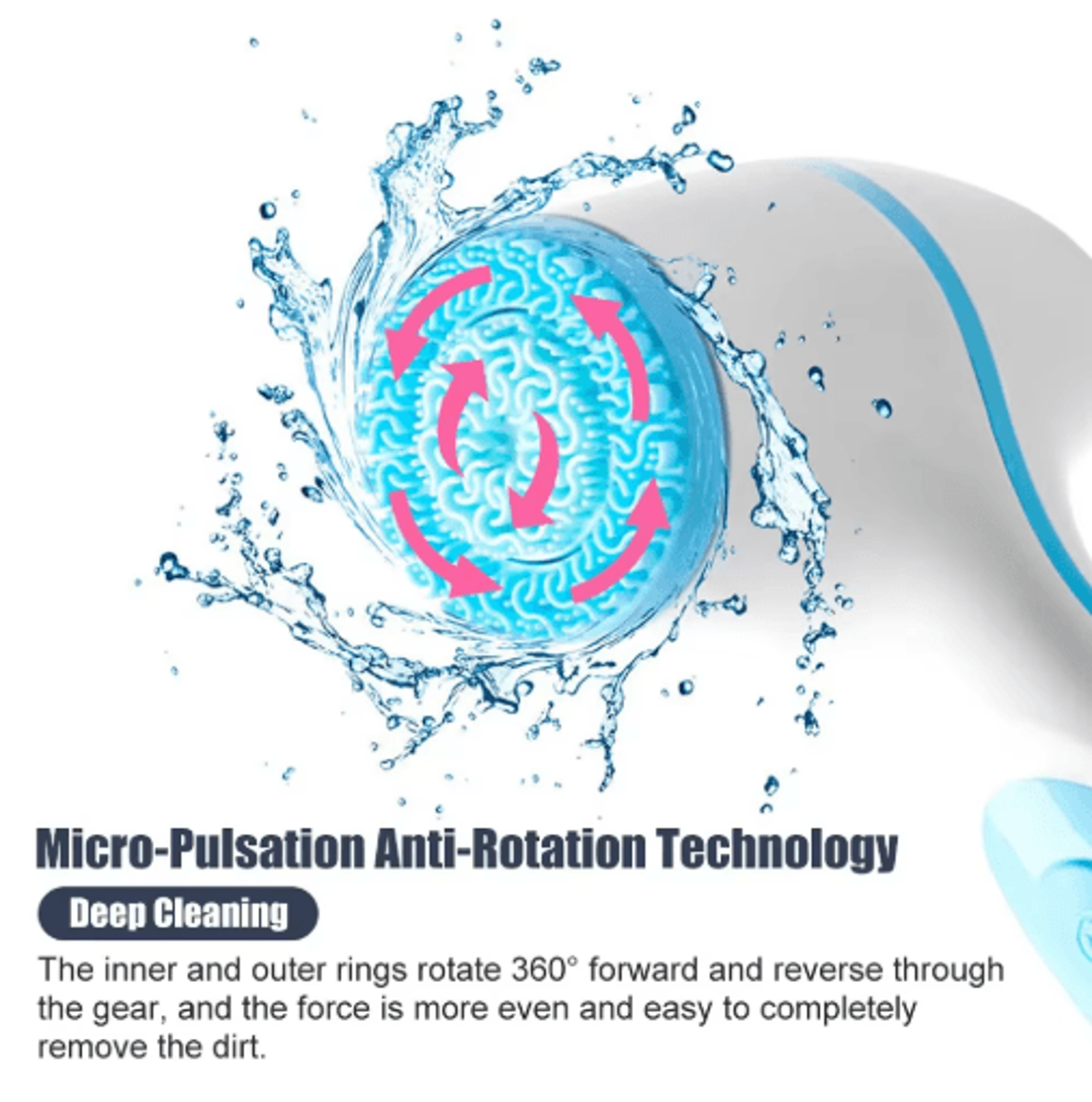 3in1 Electric Facial Cleansing Brush  Ultrasonic Sonic Face Cleansing  Massage Tool 9