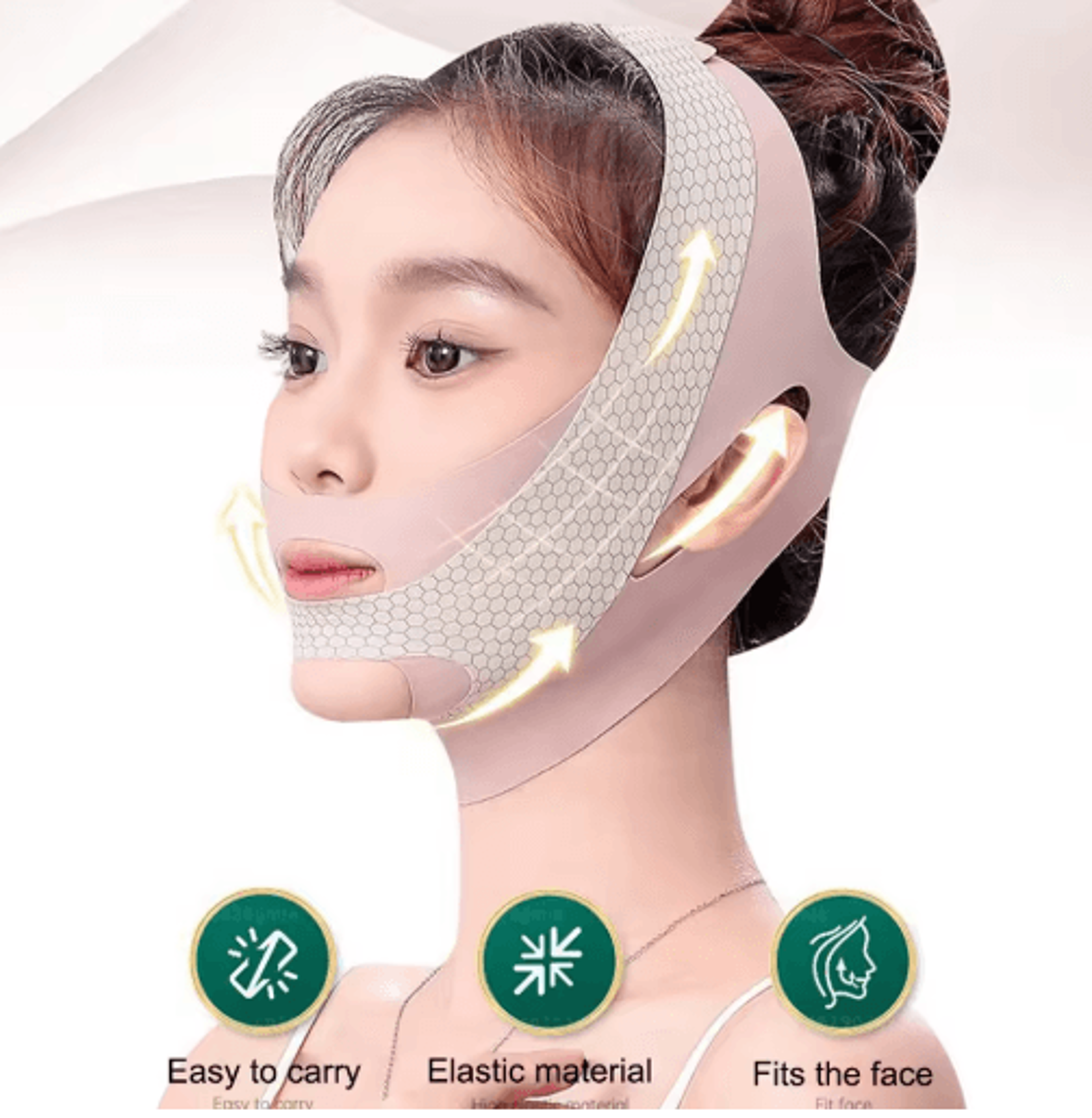 V Line Face Shaper Band  Adjustable Face Lifting Belt For Jawline  Chin Support 1