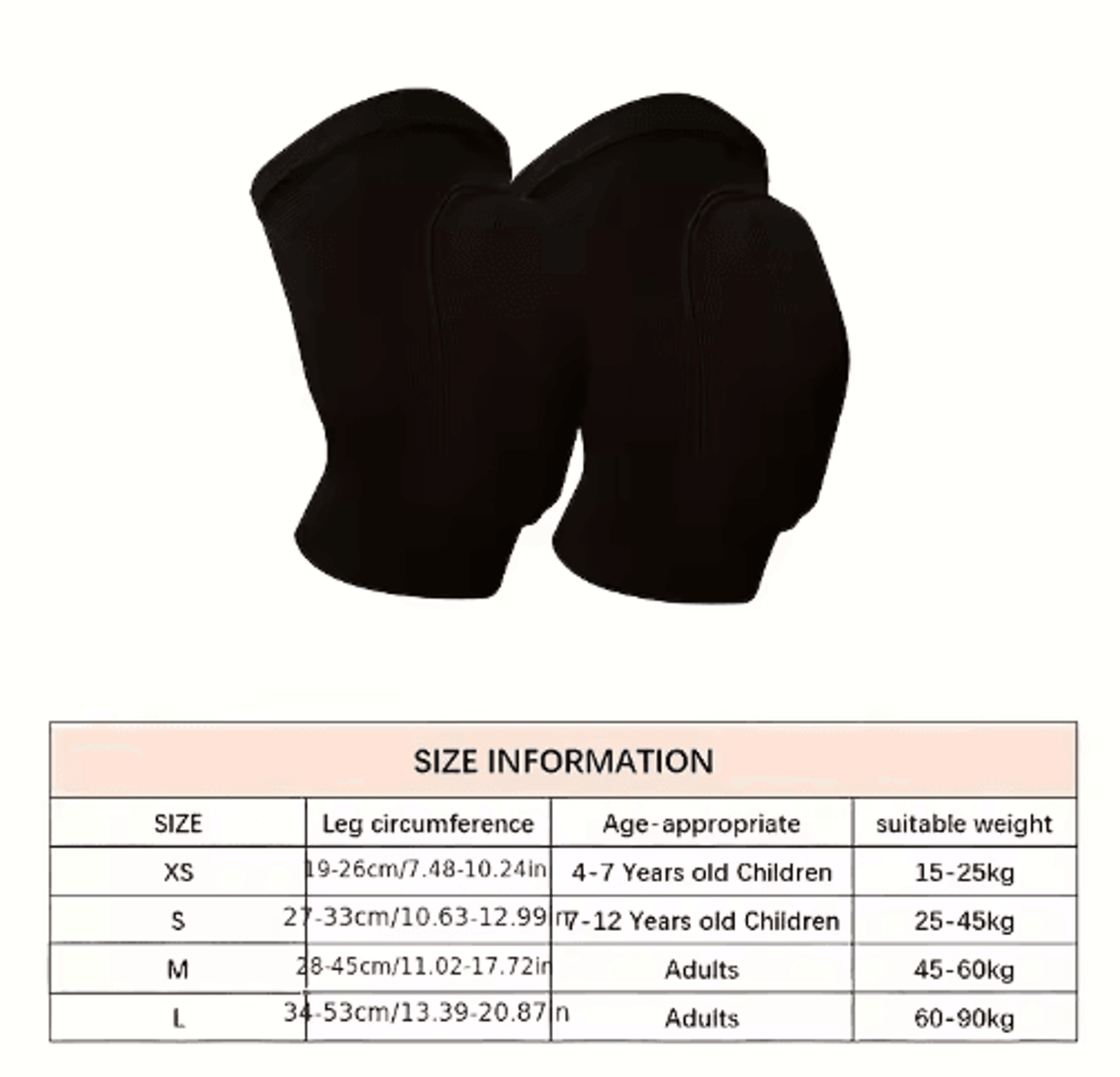 2Piece Sponge Knee Pads  Knee Support For Volleyball Dance Yoga  Sports 2