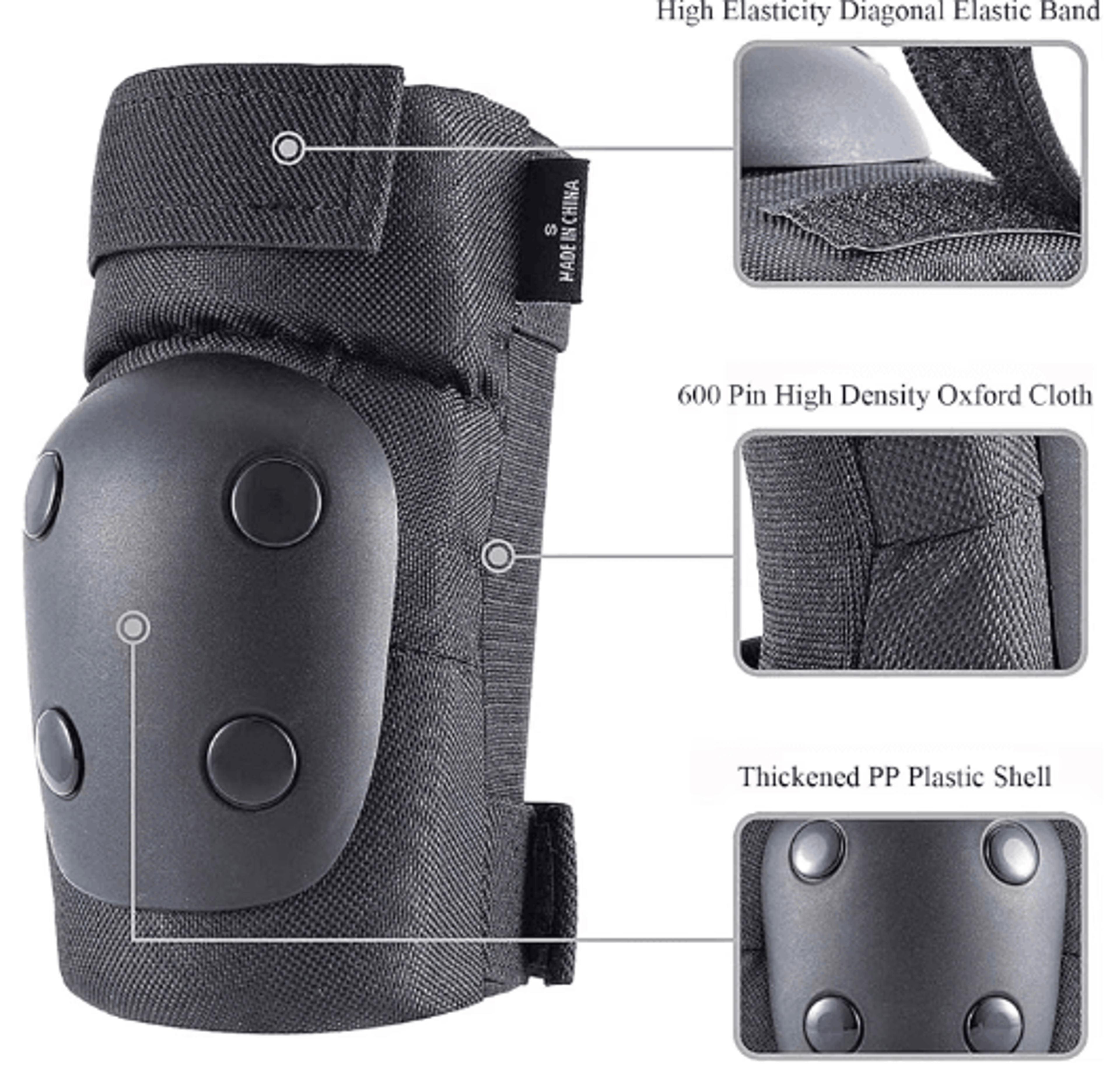 6in1 Protective Gear Set  Knee Pads Elbow Pads  Wrist Guards For Adults  Youth 6