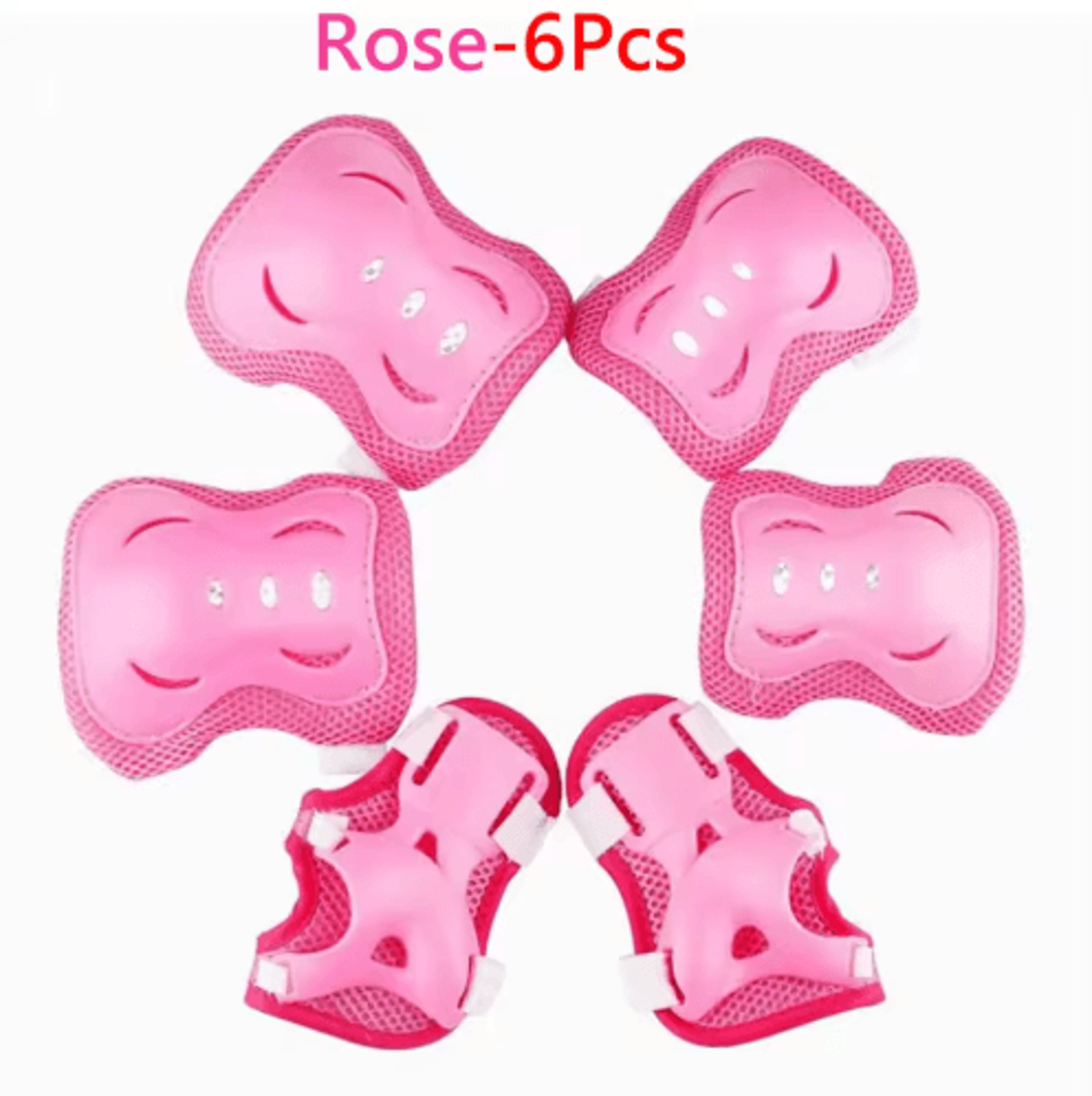 Kids 6in1 Protective Gear Set  Knee Pads Elbow Pads  Wrist Guards For Ages 37 1