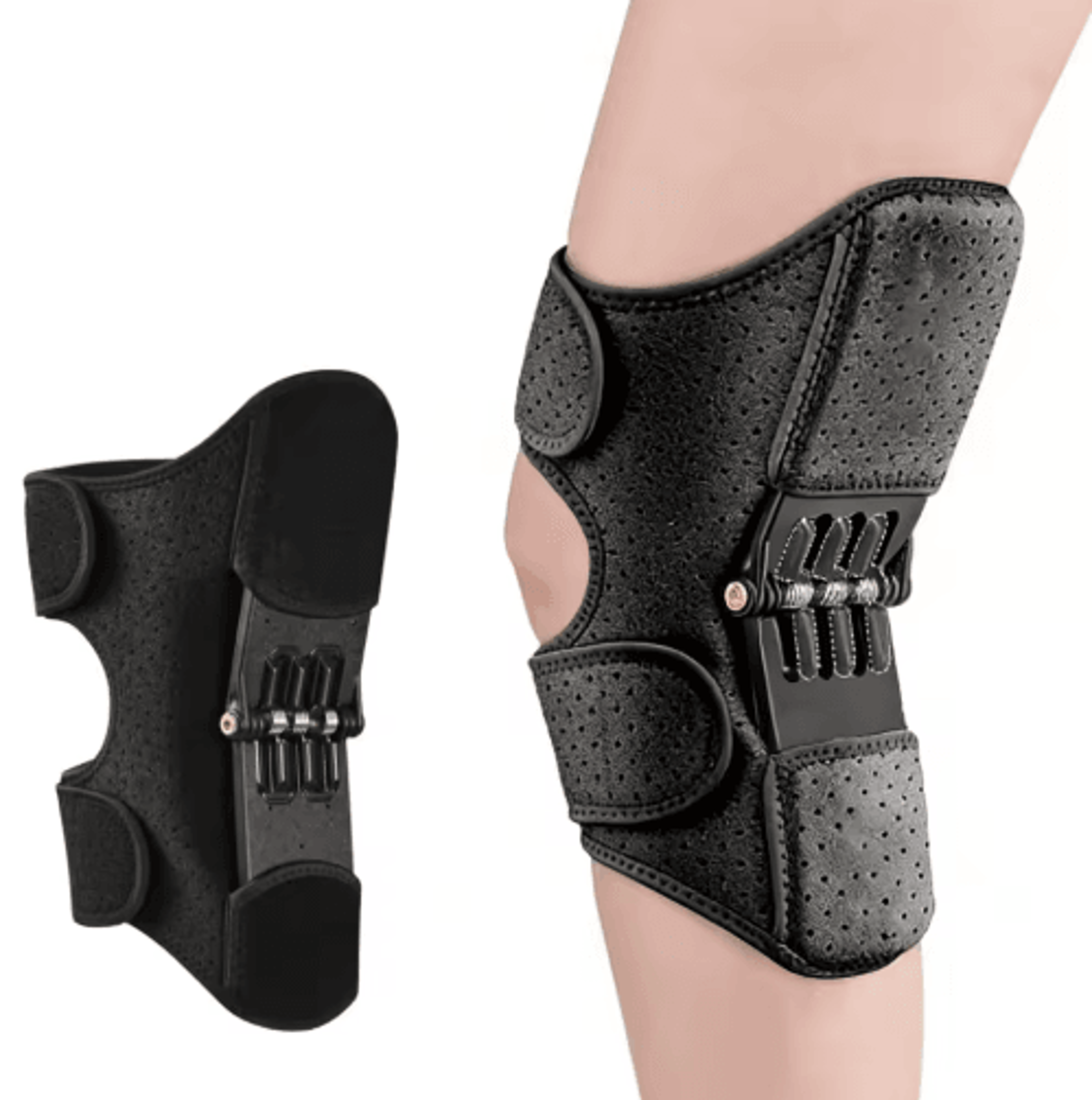 1PC Spring Knee Support Brace  Compression Knee Pad With Power Lift Assistance 2