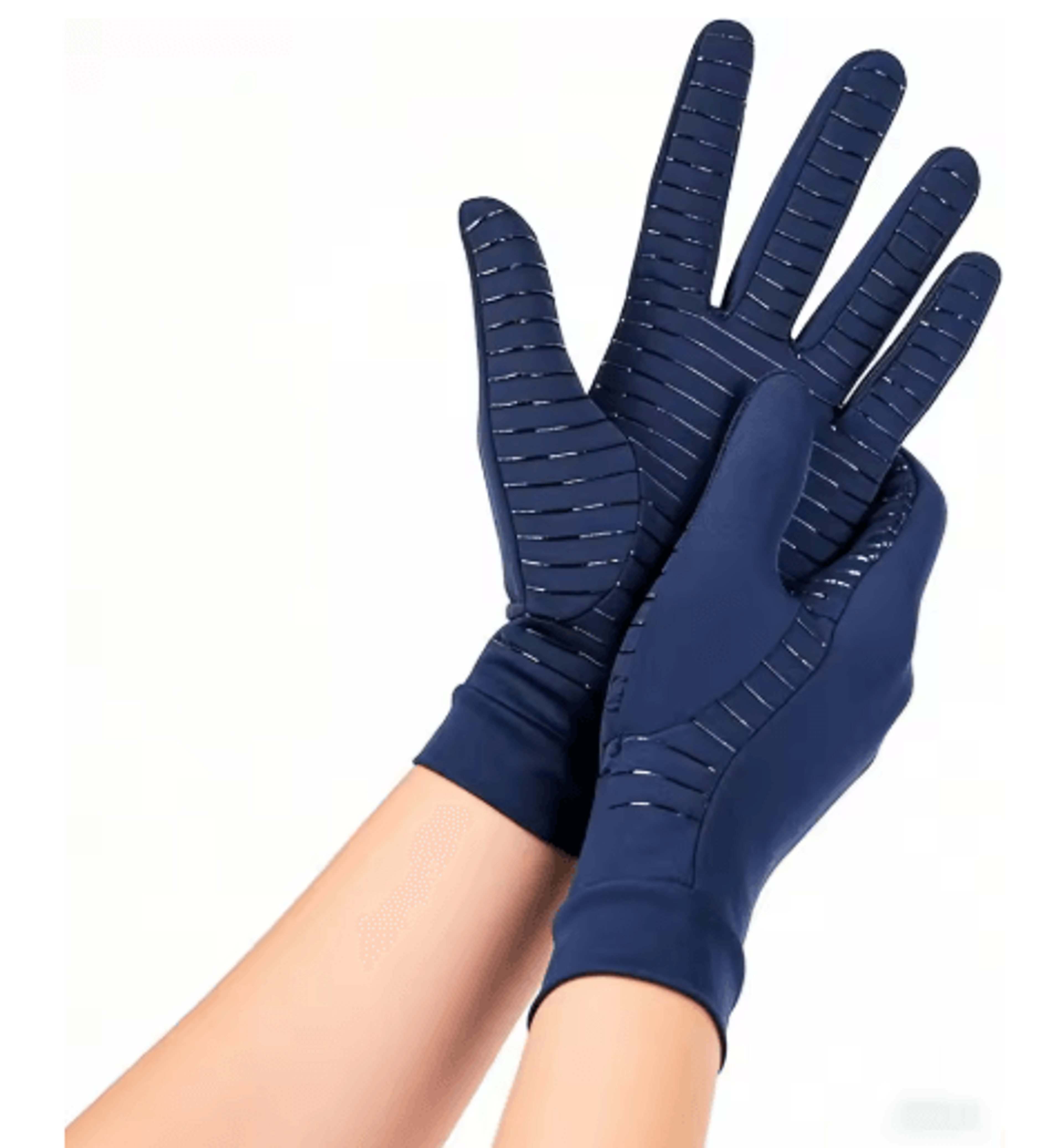 1 Pair Copper Compression Gloves  Full Finger CopperInfused Hand Support For Men  Women 3