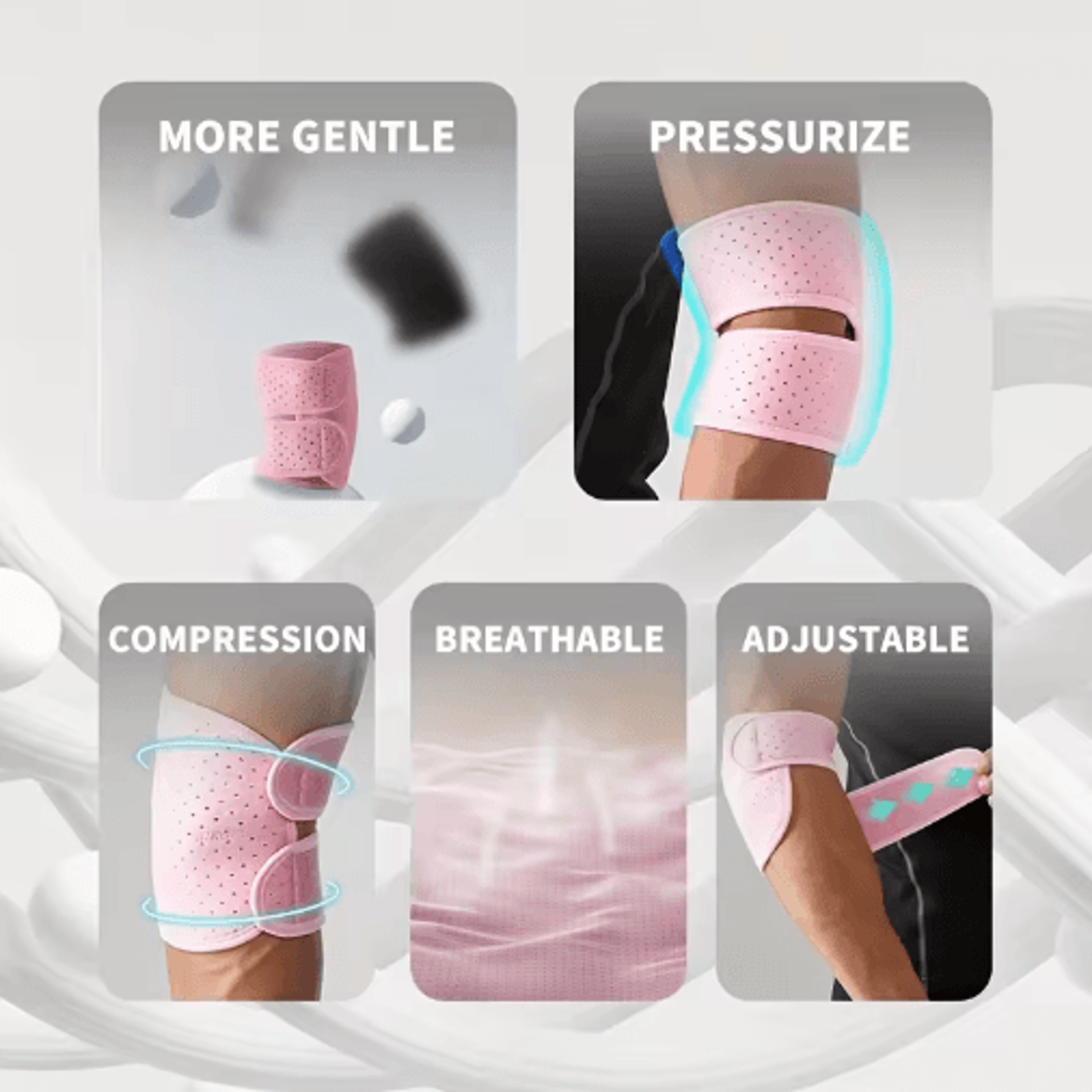 Adjustable Compression Elbow Brace  Breathable OpenDesign Support Sleeve For Sports  Daily Activiti 6