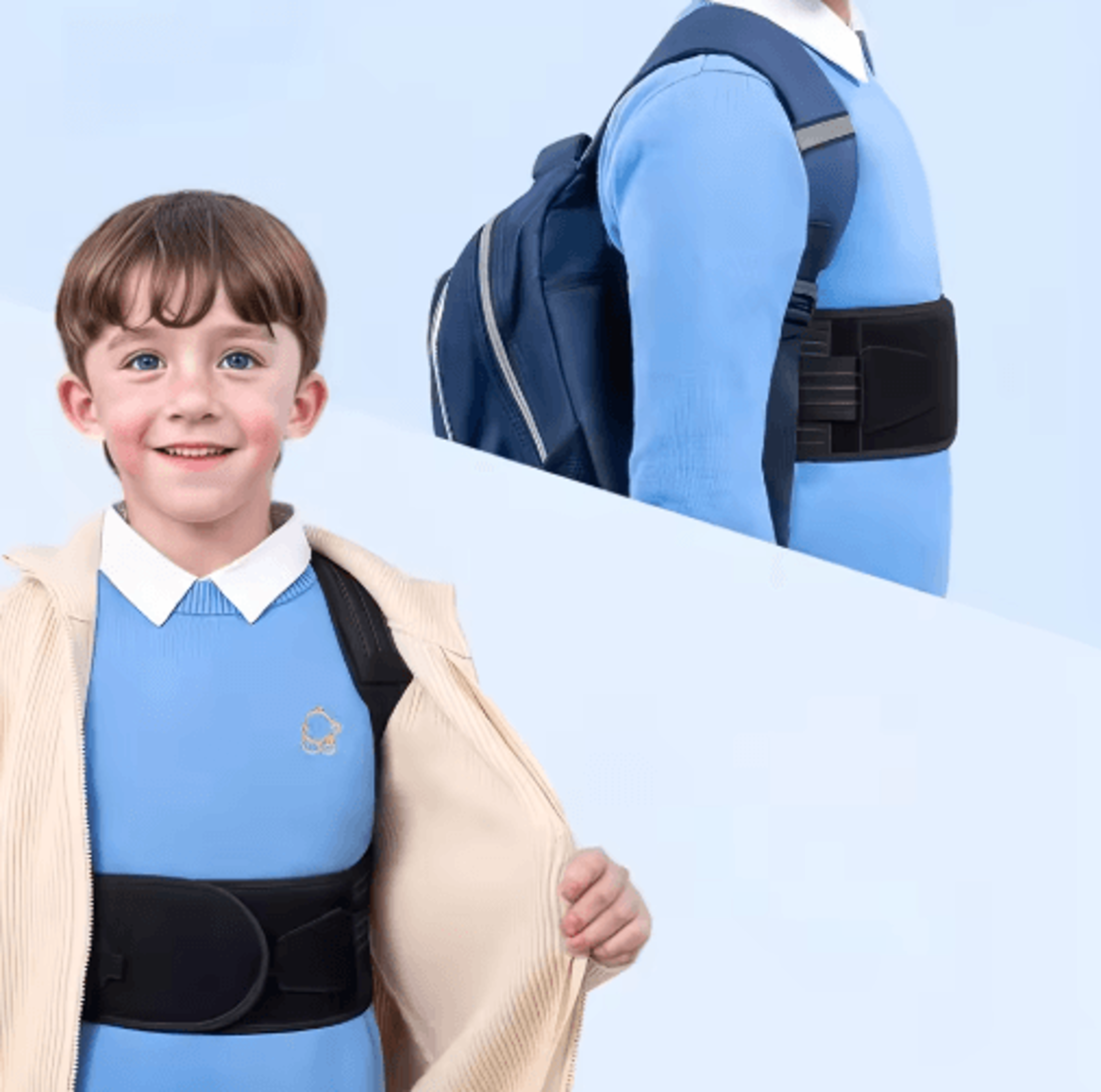 Posture Corrector Back Brace  Adjustable Posture Support Belt For Students Teens  Everyday Wear 6