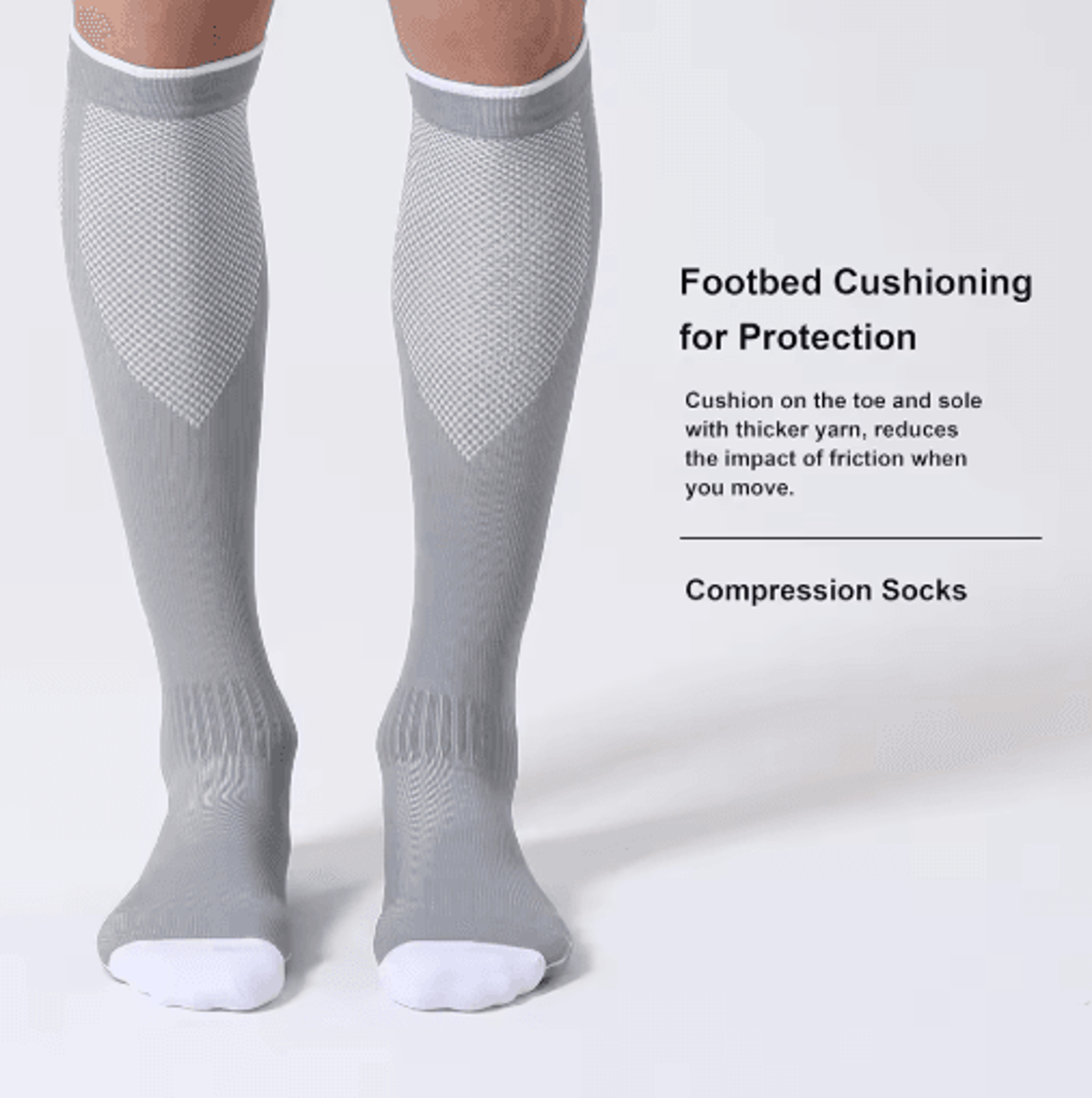 1 Pair 2030 MmHg Compression Socks  Running  Everyday Support For Men  Women 7