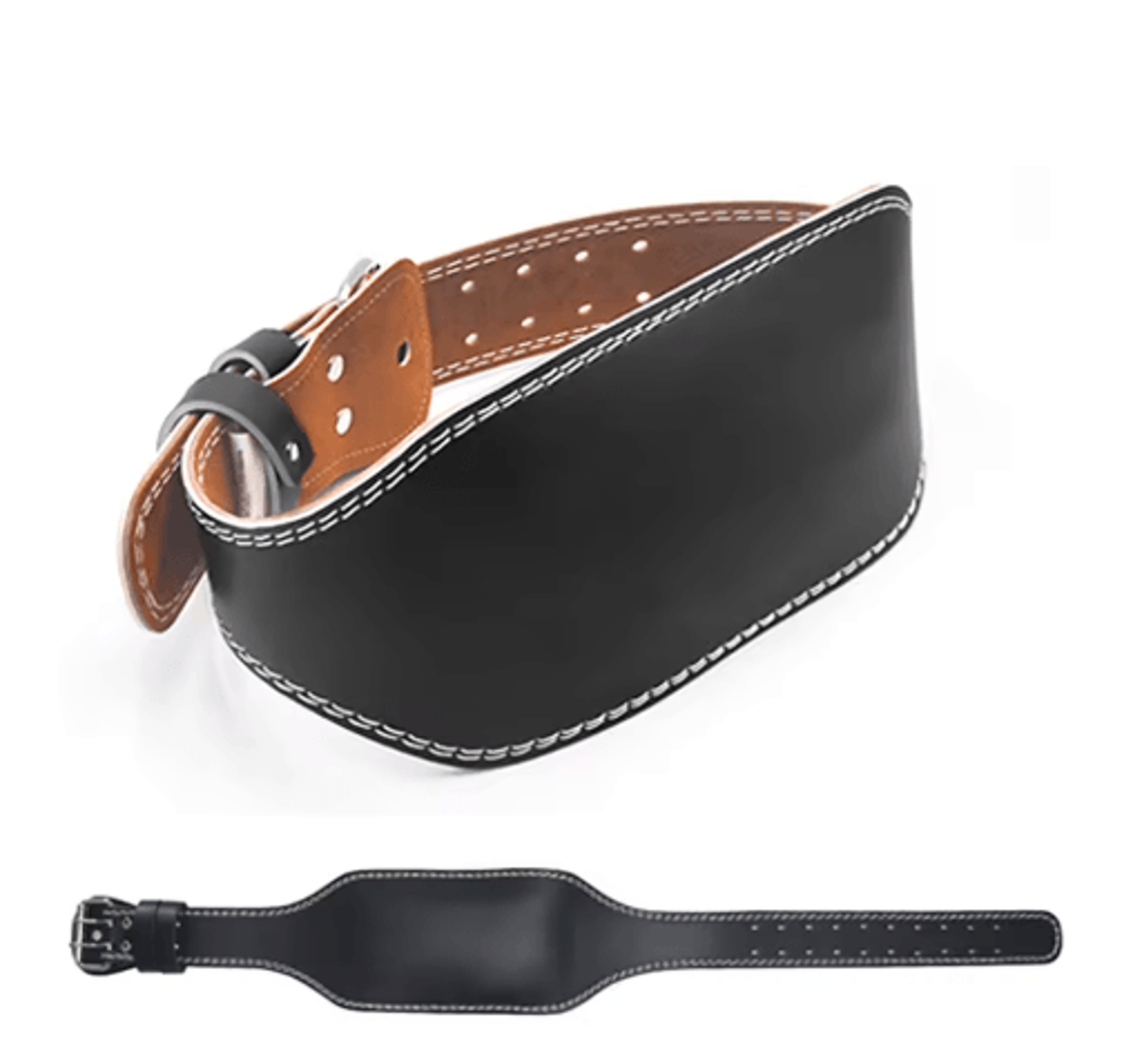 Adjustable Leather Weightlifting Belt  Wide Gym Support Belt For Strength Training 1