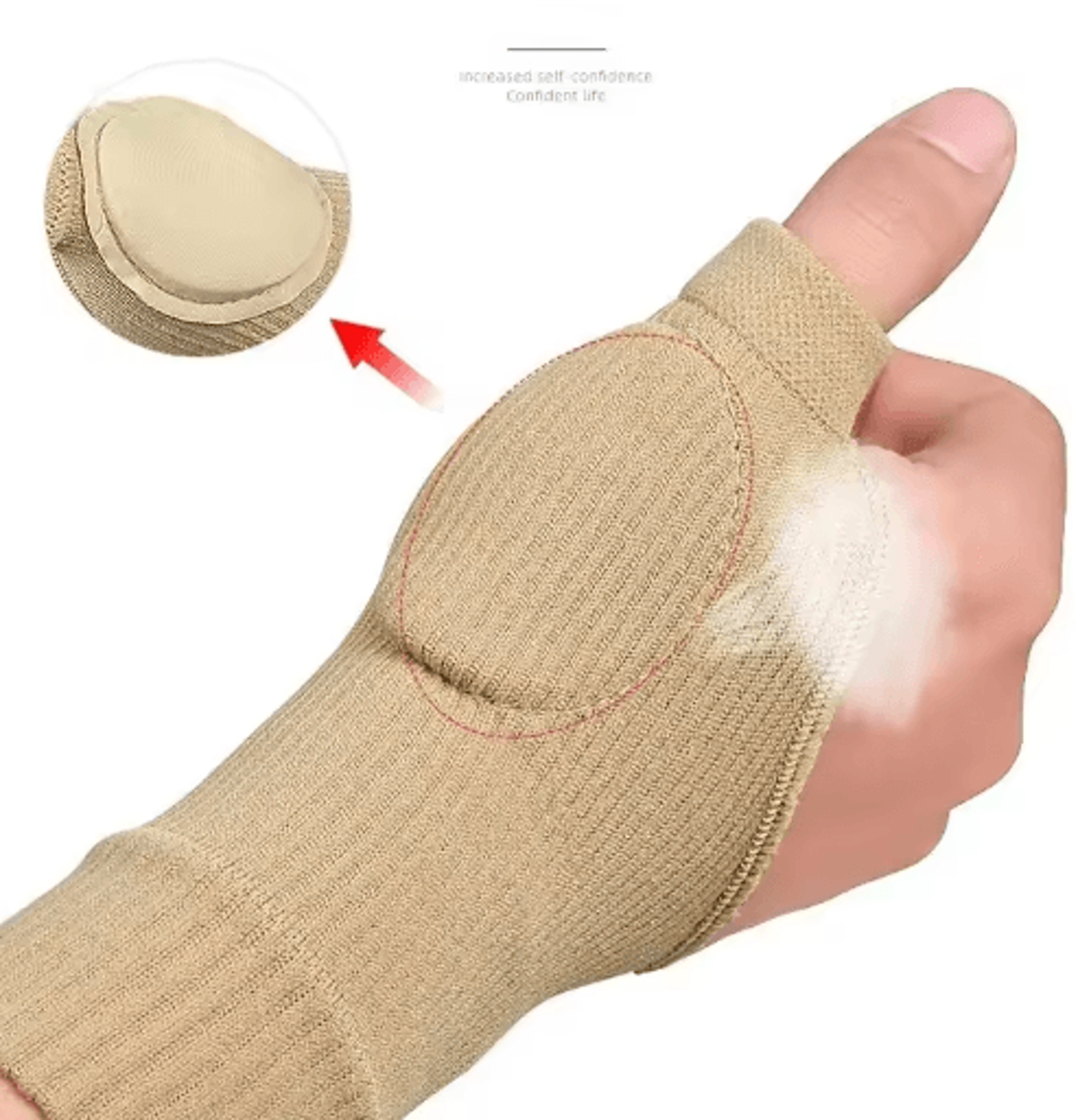 Wrist  Thumb Compression Support Sleeve  Breathable Wrist Brace With Gel Thumb Pad 7