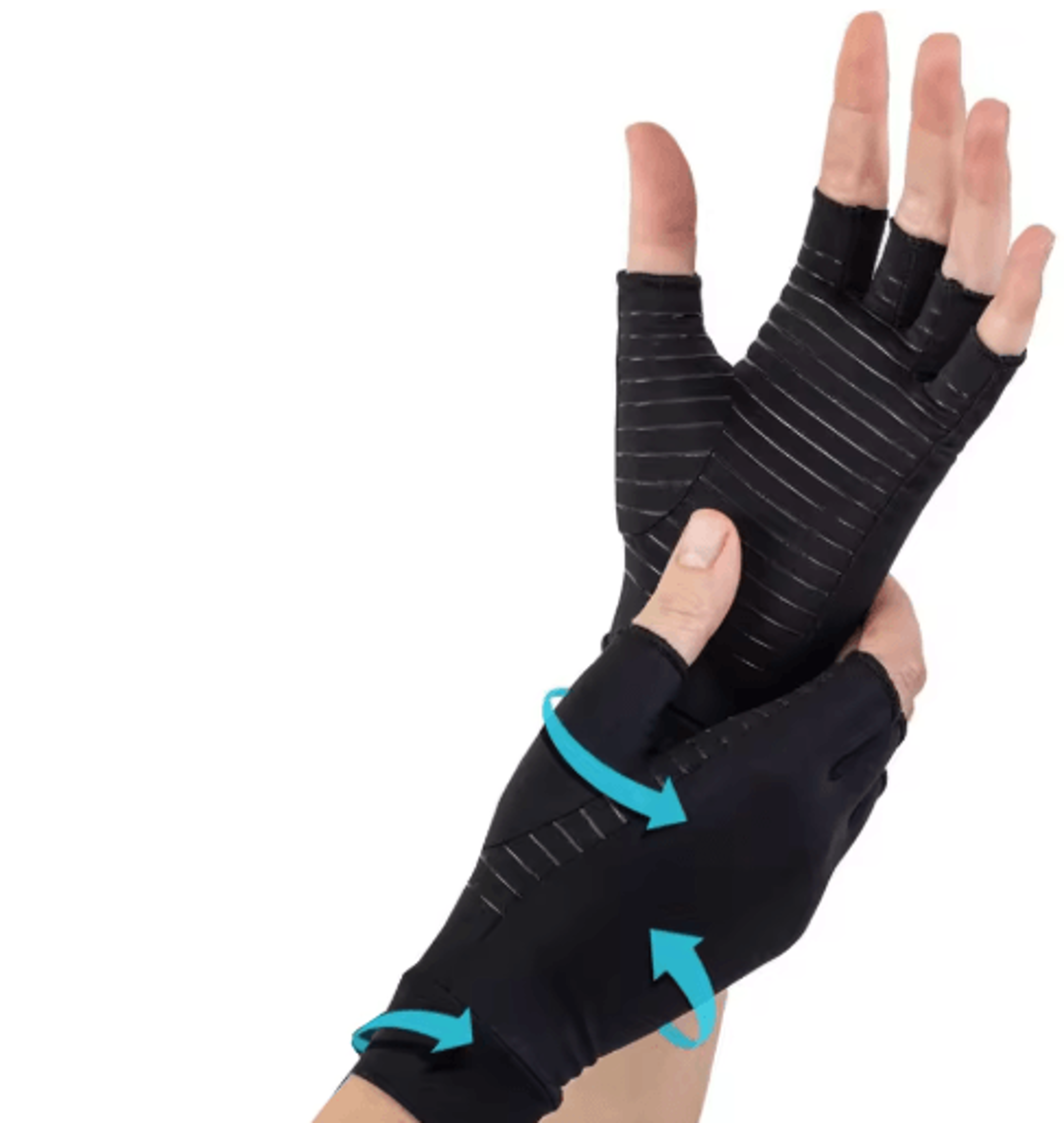1 Pair Copper Compression Gloves  Full Finger Hand Support Gloves For Everyday Comfort 3