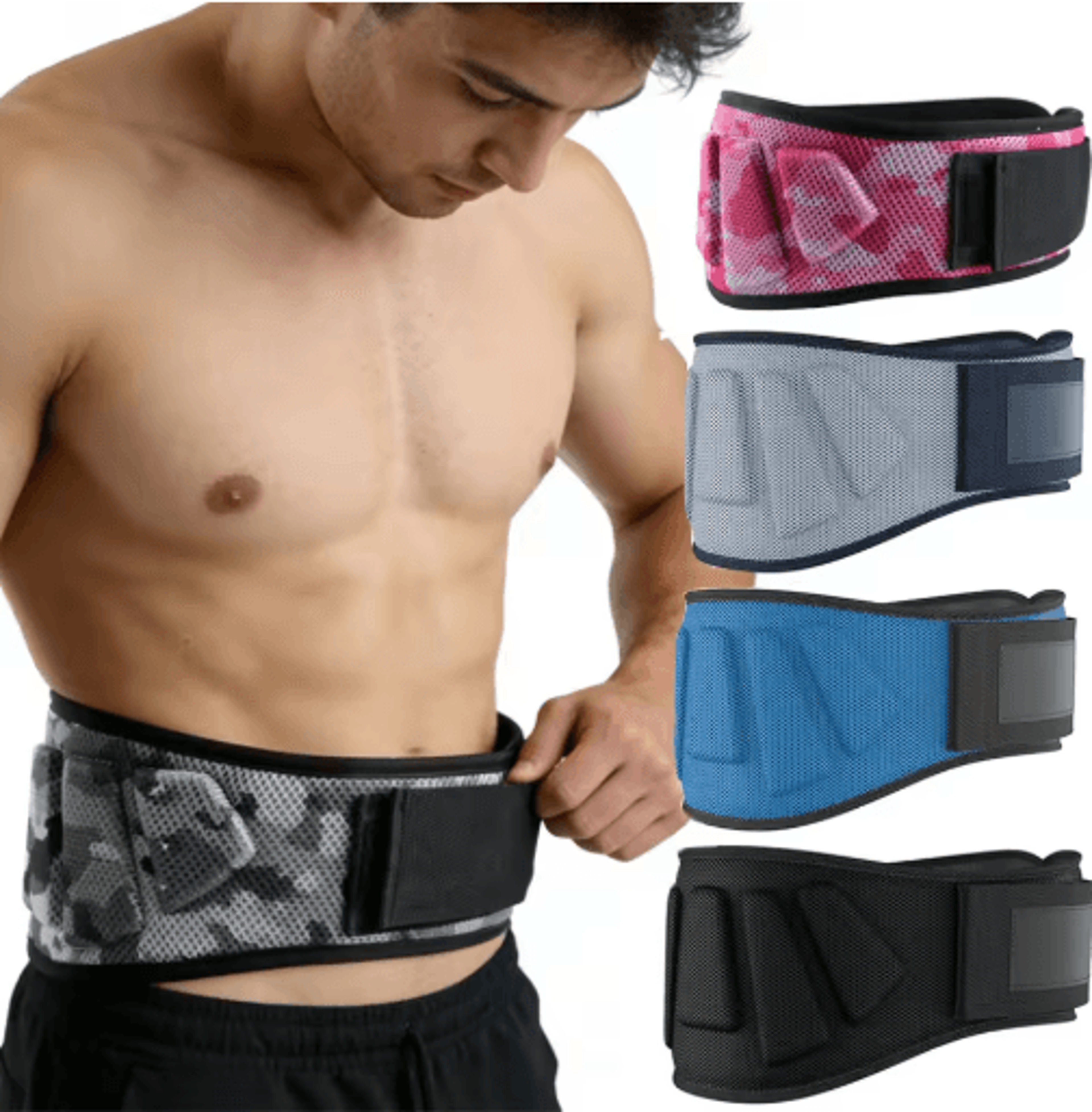 Weight Lifting Belt Gym Back Support Lumbar Support Belt Powerlifting Belt Workout Waist Belt 0