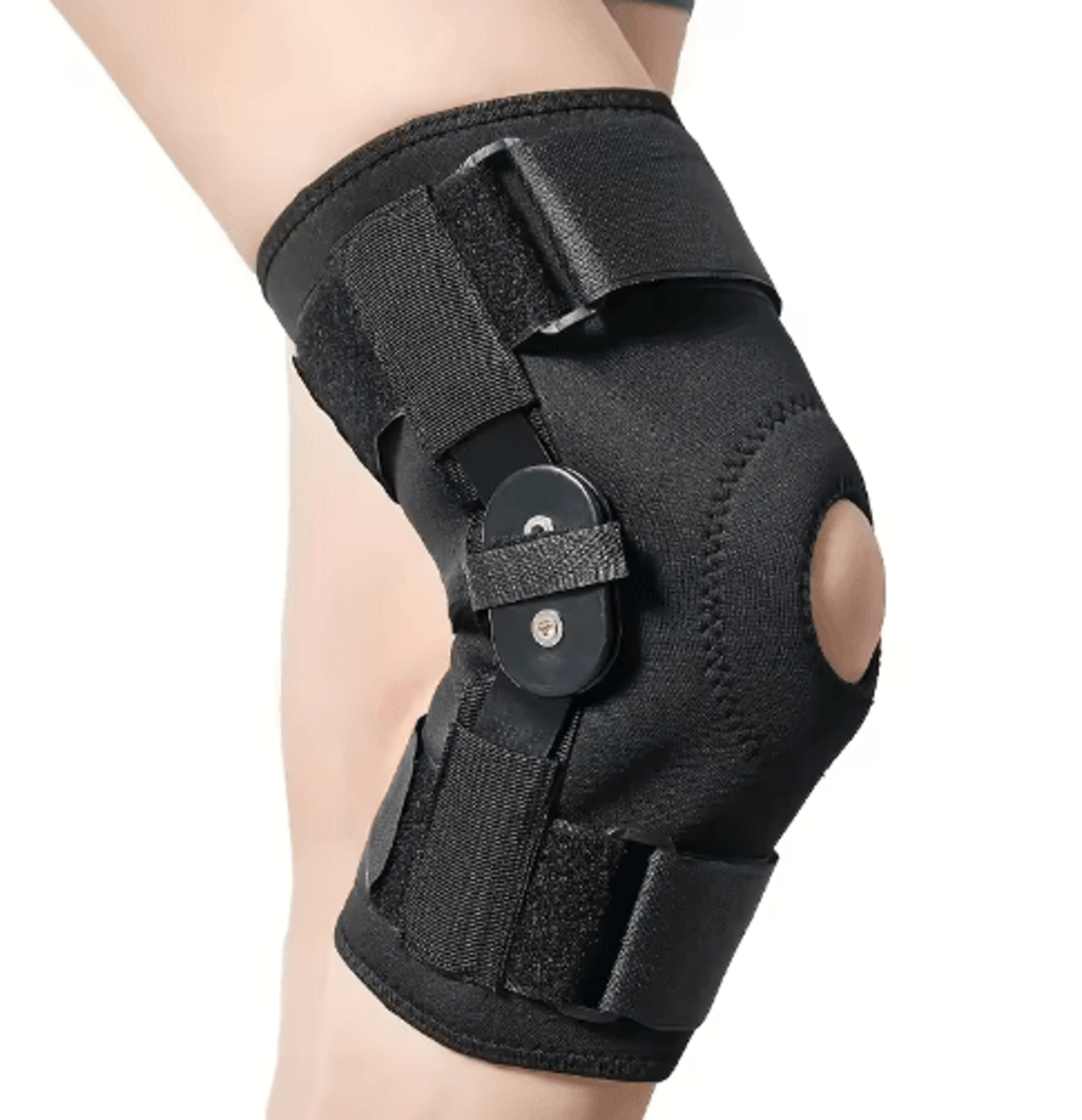 Adjustable Knee Brace With Side Stabilizers  Patella Gel Pads  Unisex Knee Support For Everyday Sta 1