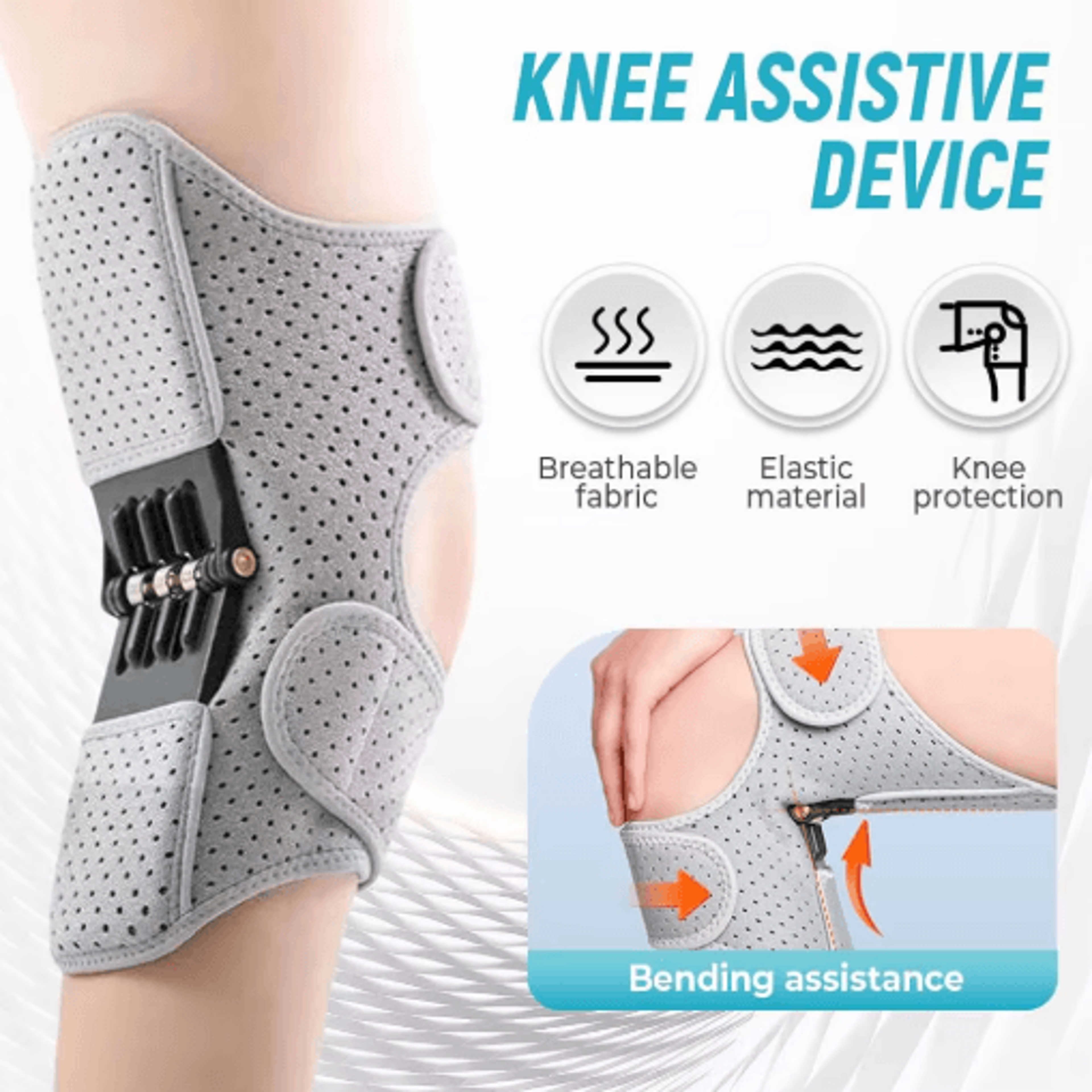 Hinged Knee Brace Adjustable Knee Brace Patella Support Brace Knee Stabilizer Knee Support Brace 6