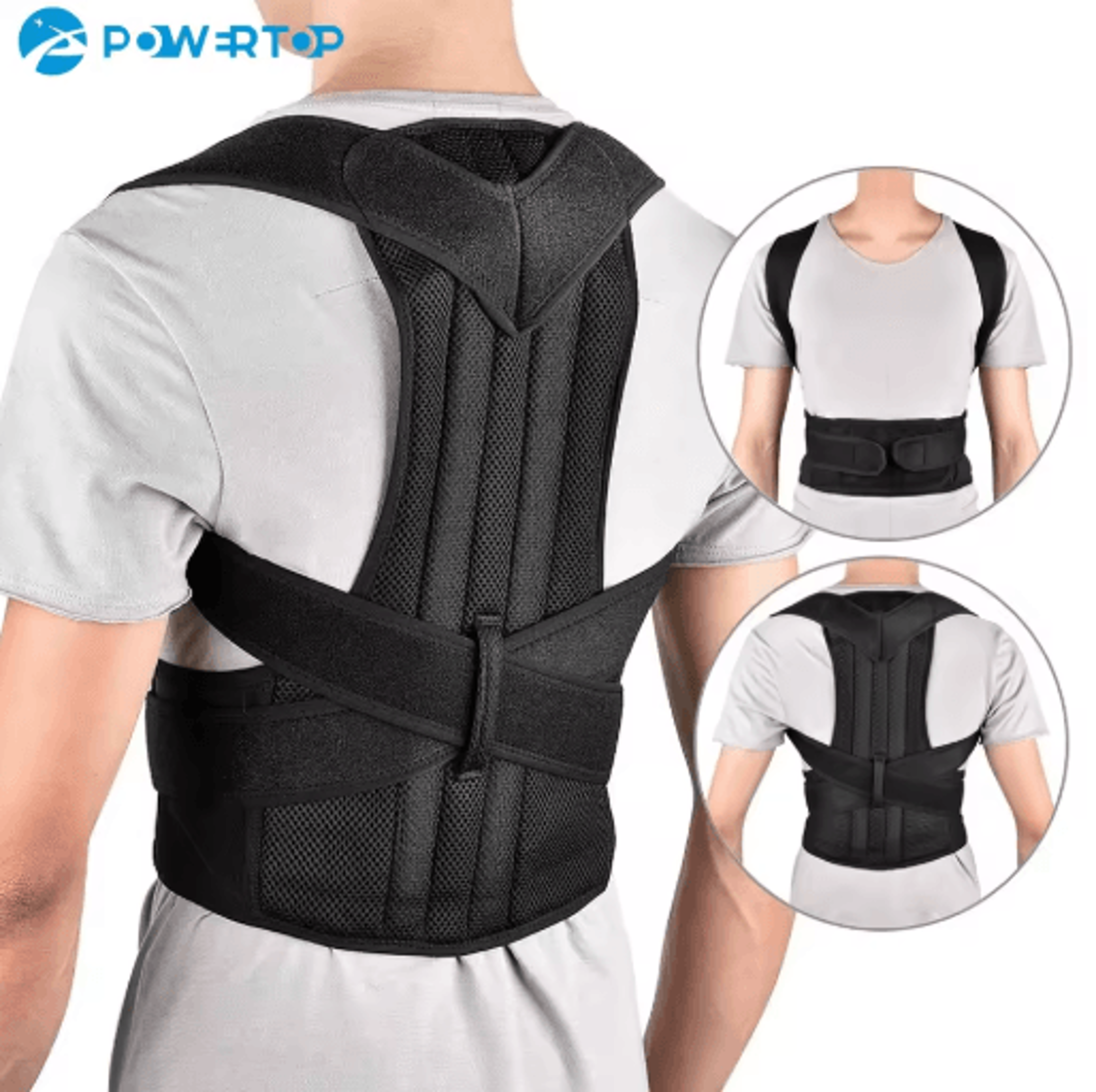 Posture Corrector Vest Back Support Brace Lumbar Support Belt Shoulder Posture Corrector Adjustable 0