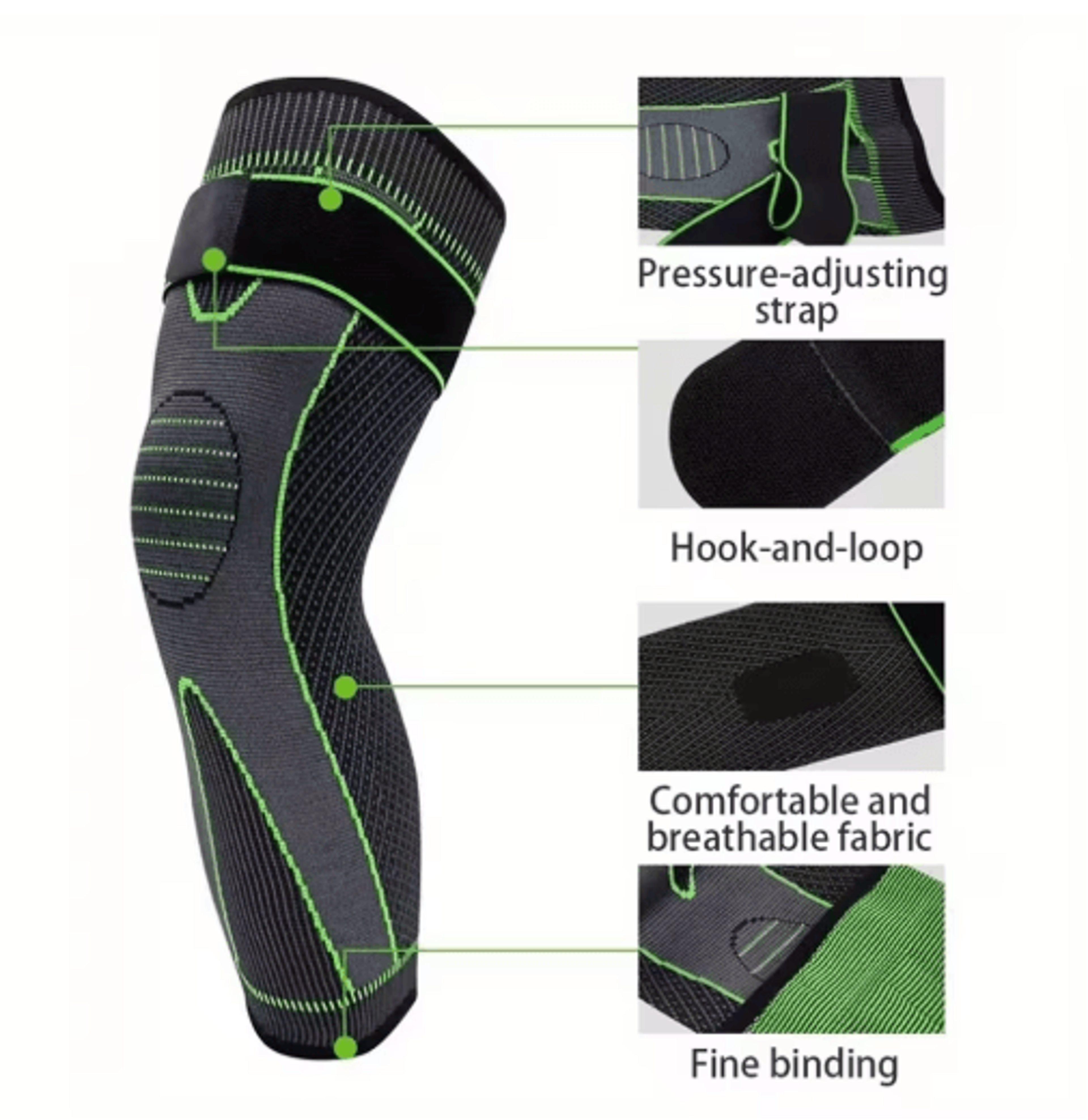 Compression Knee Sleeves Knee Support Sleeves Elastic Knee Sleeves Knee Compression Brace Sports Kn 5