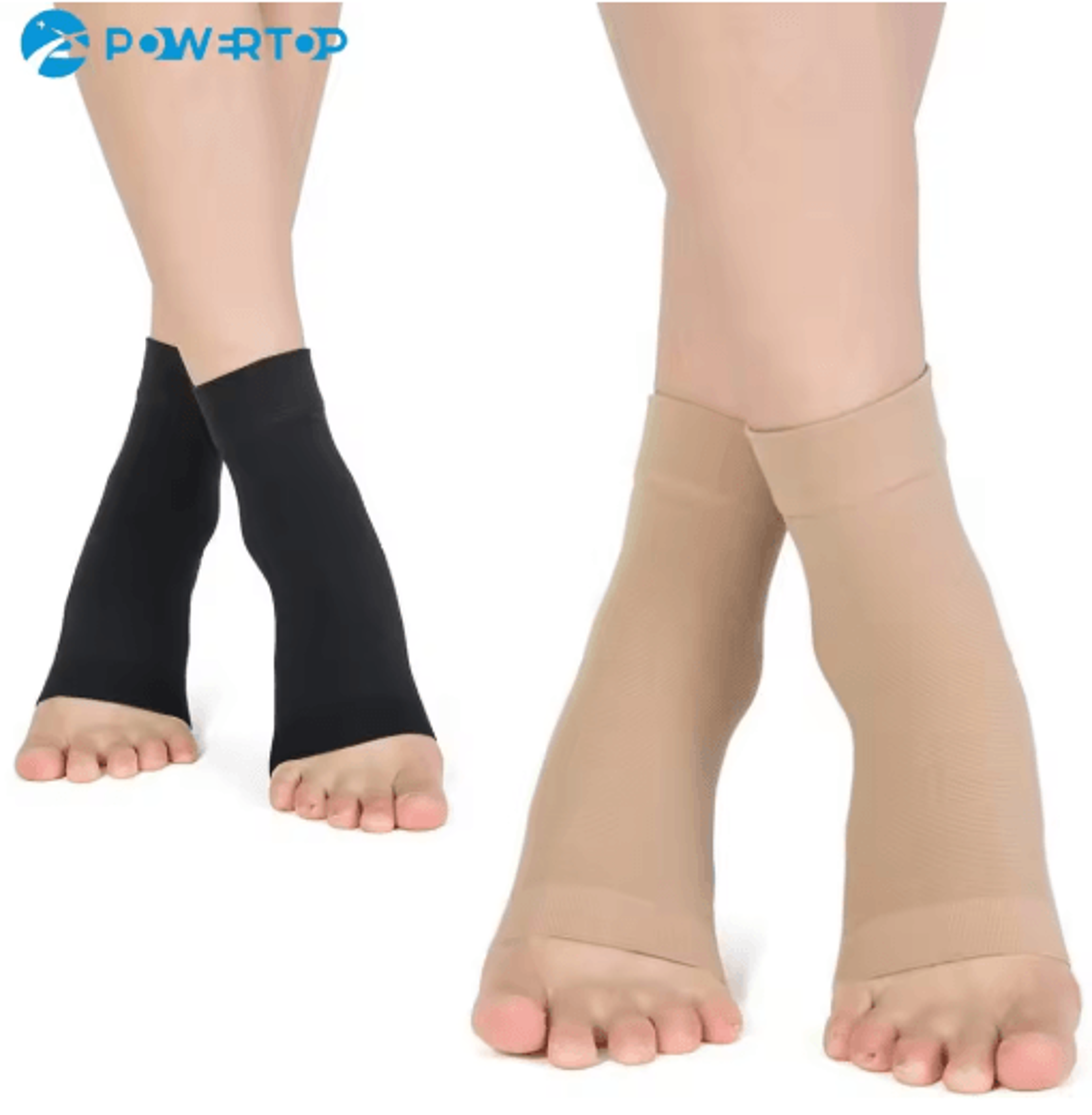 1 Pair 3040 MmHg Compression Ankle Socks  Plantar Support Sleeves For Men  Women 0