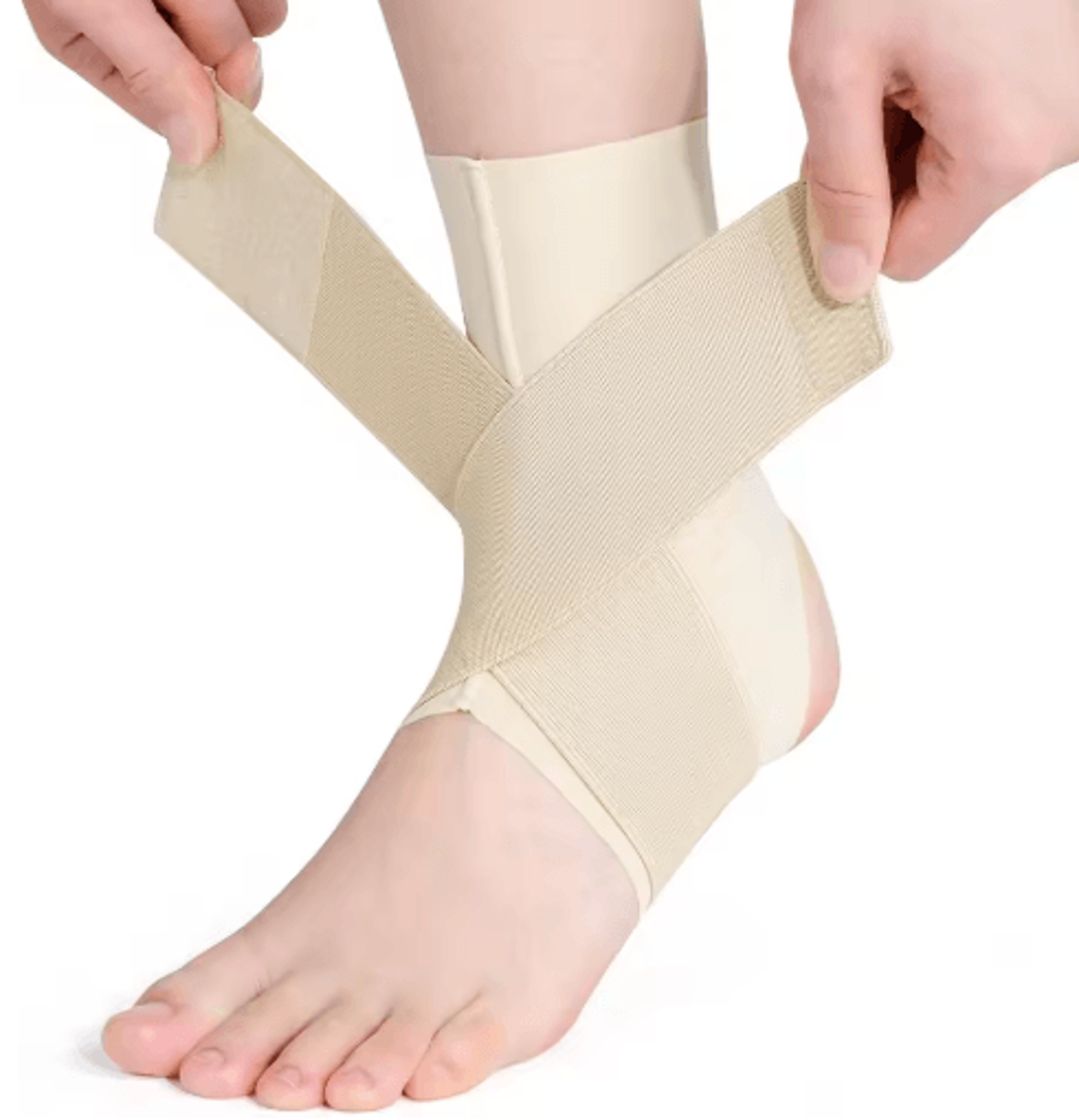 Adjustable Compression Ankle Brace  Breathable Ankle Support Wrap For Men  Women 2