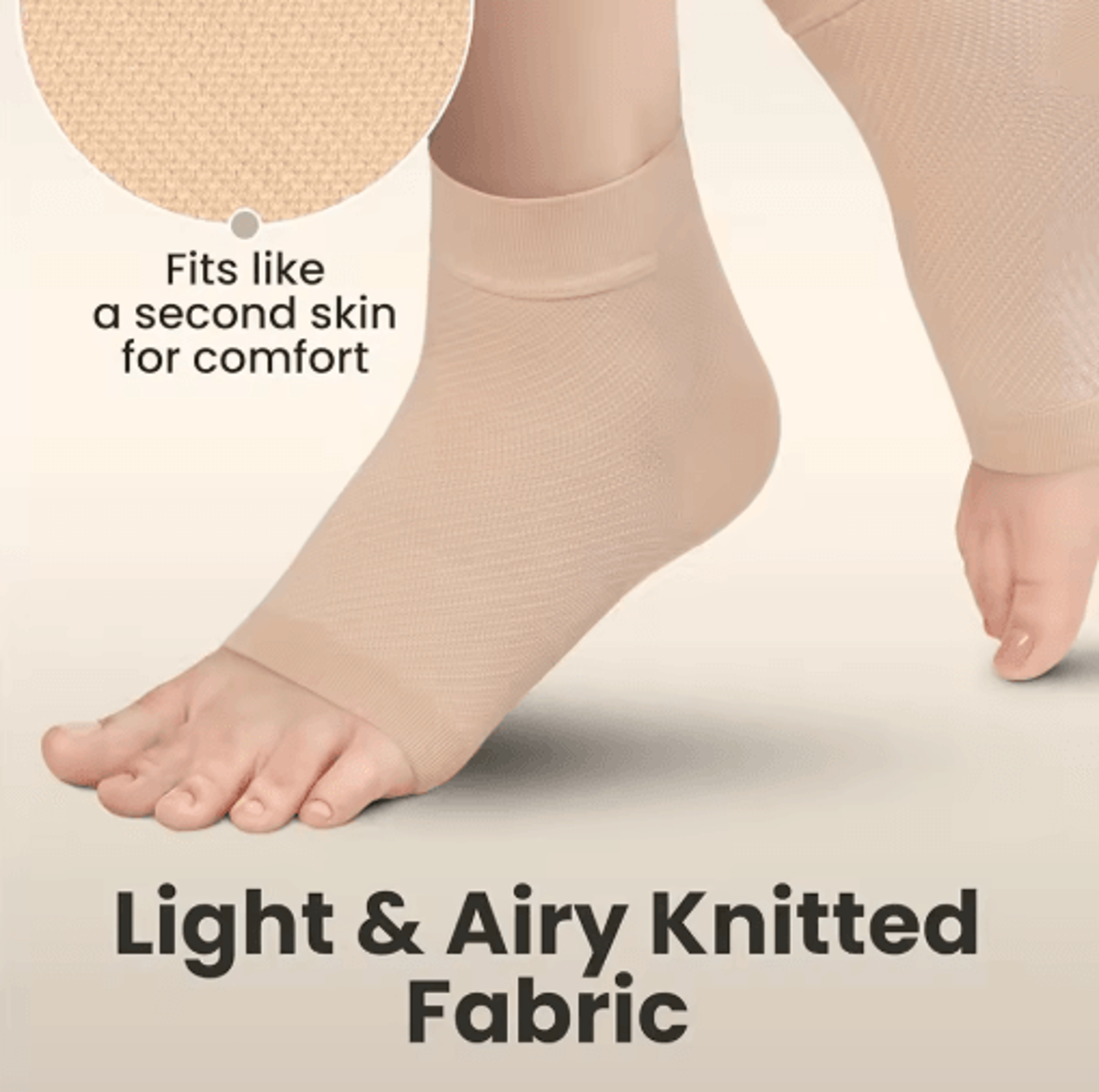 2Pack Open Toe Compression Ankle Sleeves  Breathable Ankle Support Socks For Men  Women 4