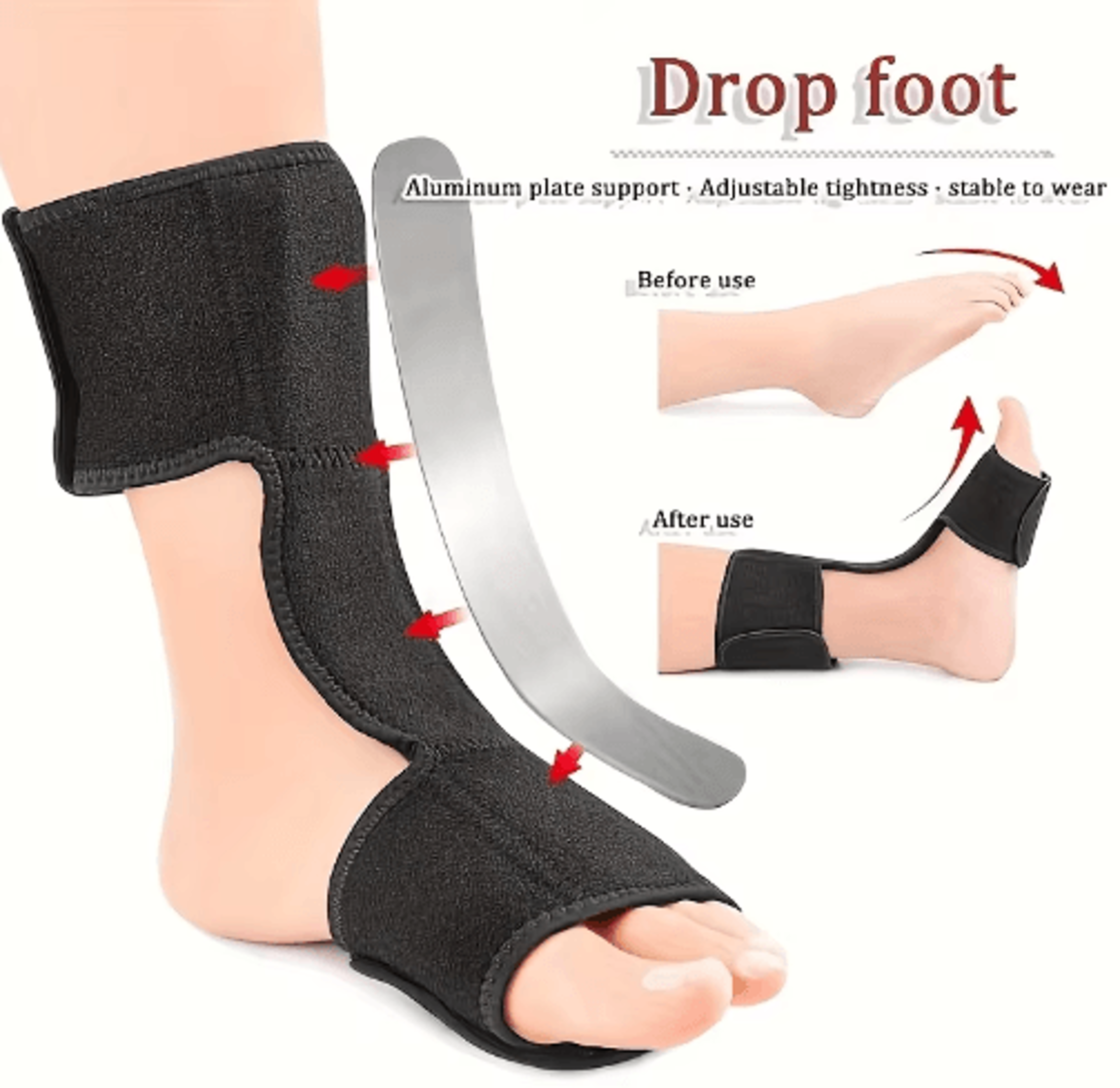 Adjustable Night Foot Splint  Ankle  Foot Support Brace For Comfortable Overnight Positioning 0