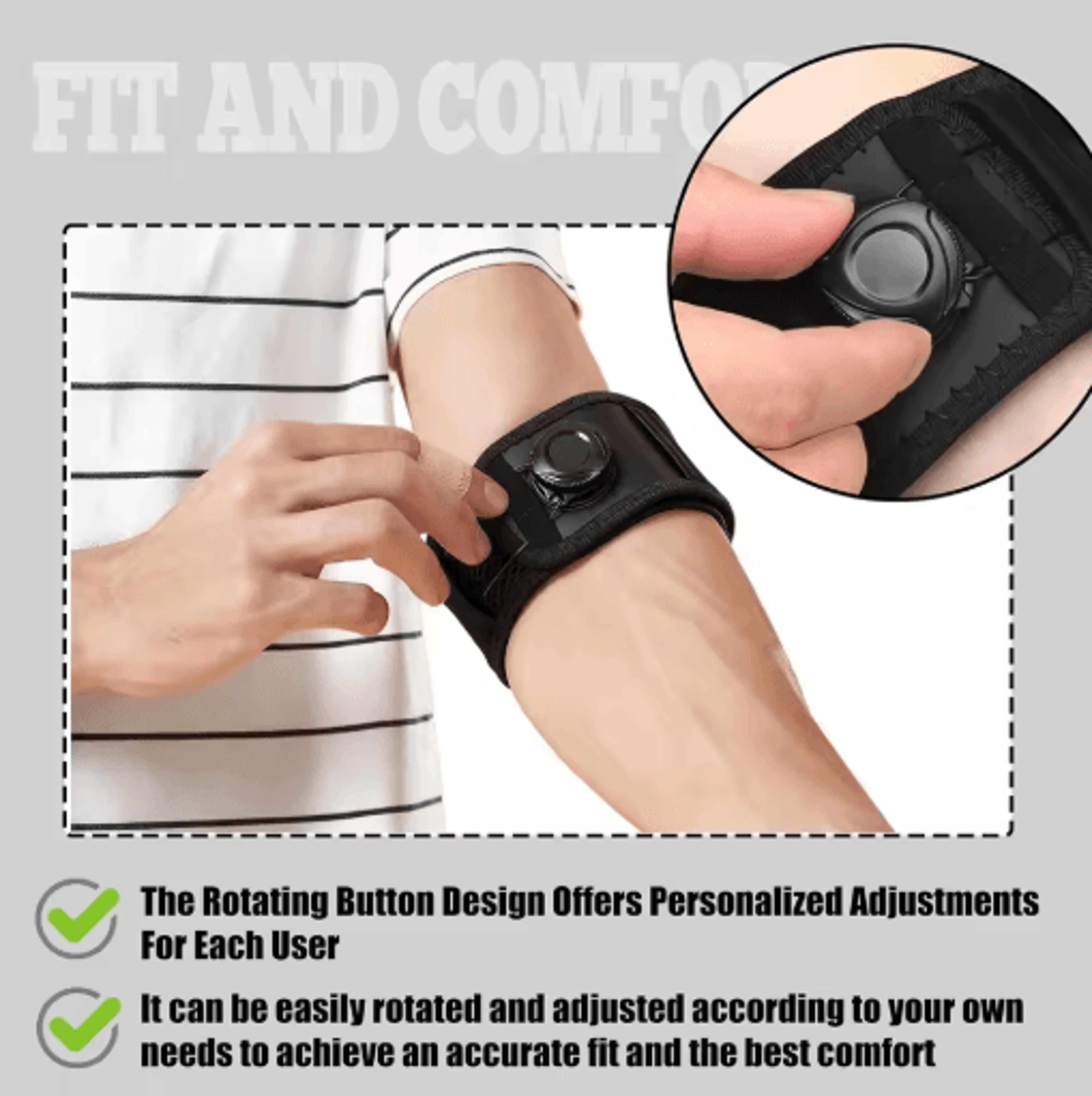 Tennis Elbow Brace Elbow Support Strap Forearm Brace Golf Elbow Strap Adjustable Elbow Brace 5