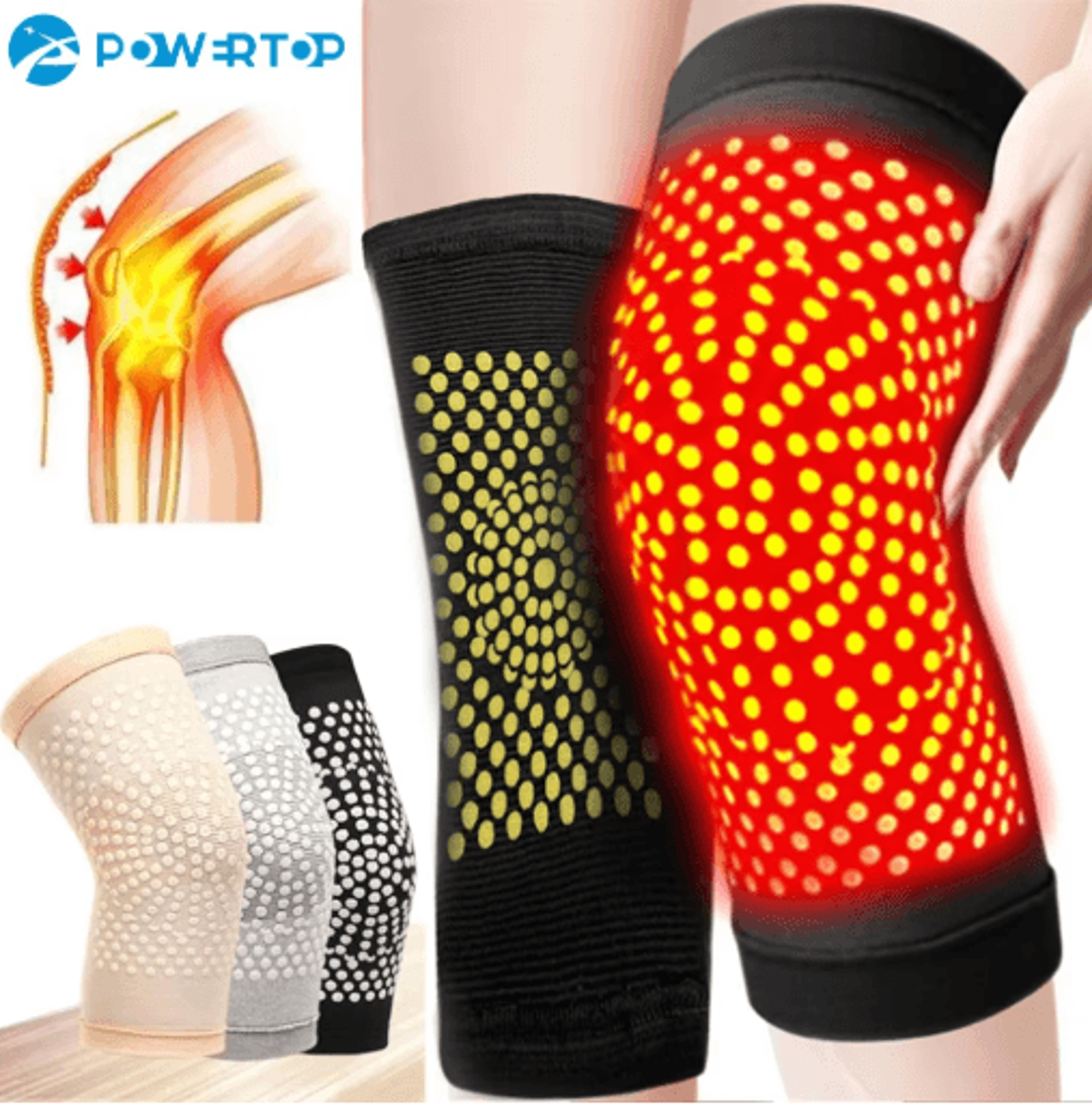 Thermal Knee Pads Knee Support Braces Compression Knee Sleeves Adjustable Knee Braces Warm Knee Sup 0