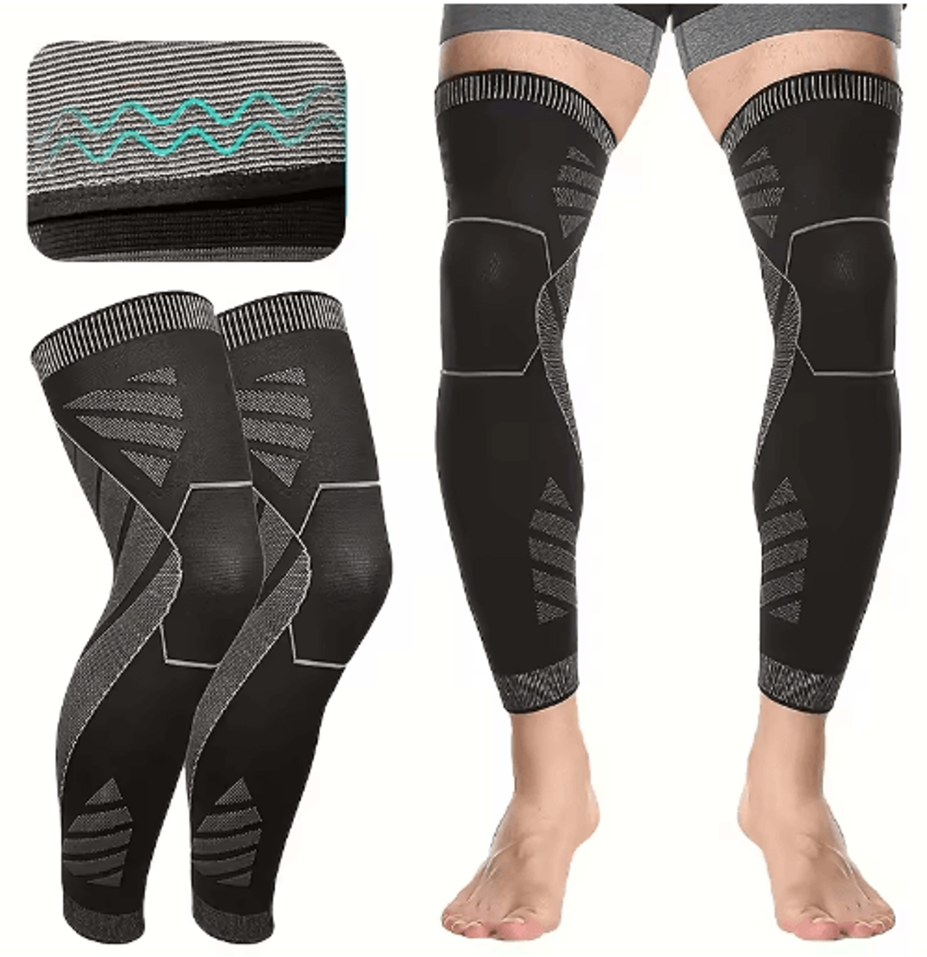 Full Leg Compression Sleeve Graduated Compression Sleeve Leg Support Sleeve Sports Compression Stoc 0