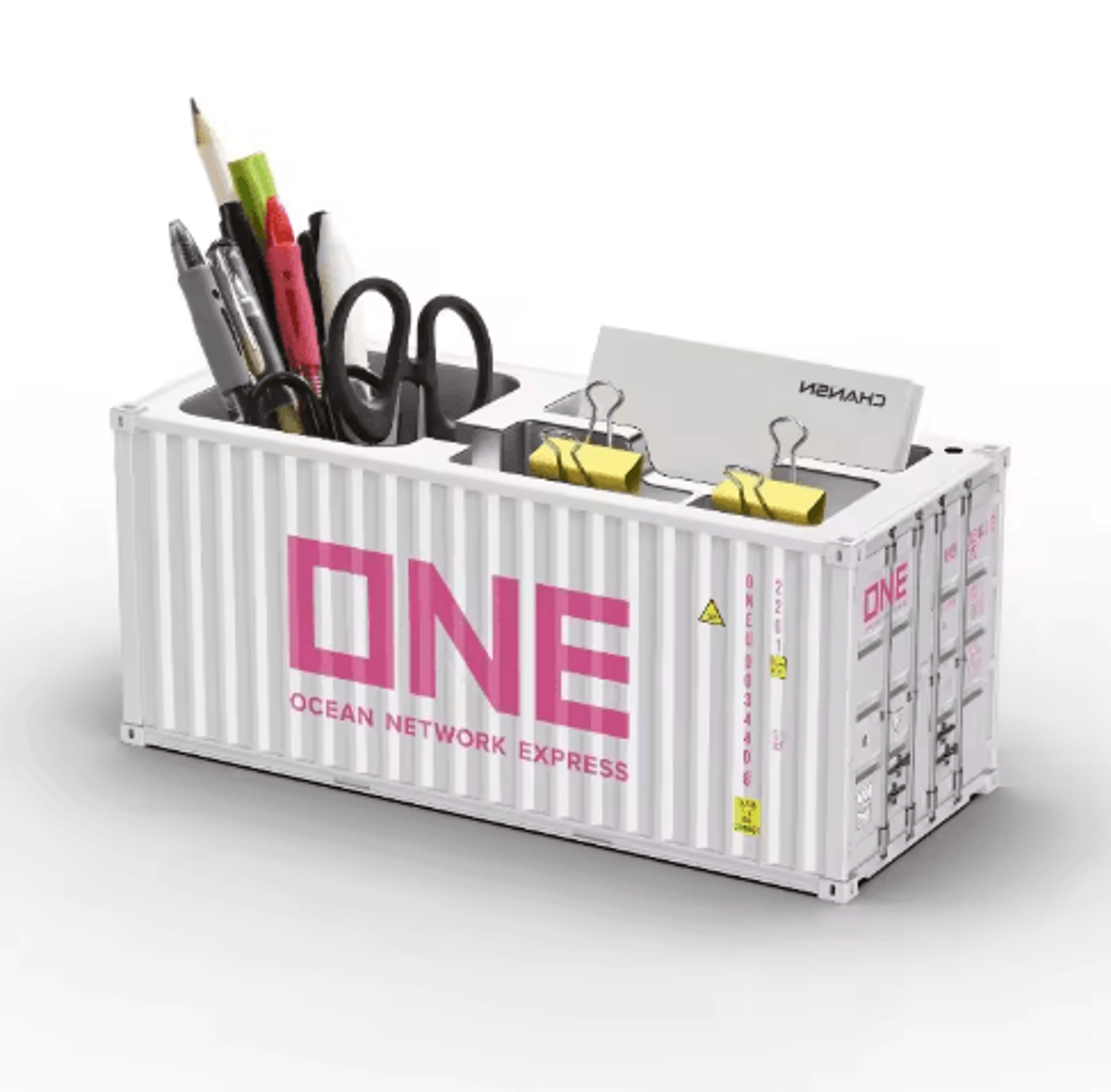 Shipping Container Pen Holder  Simulated Freight Container Desktop Storage Box 4
