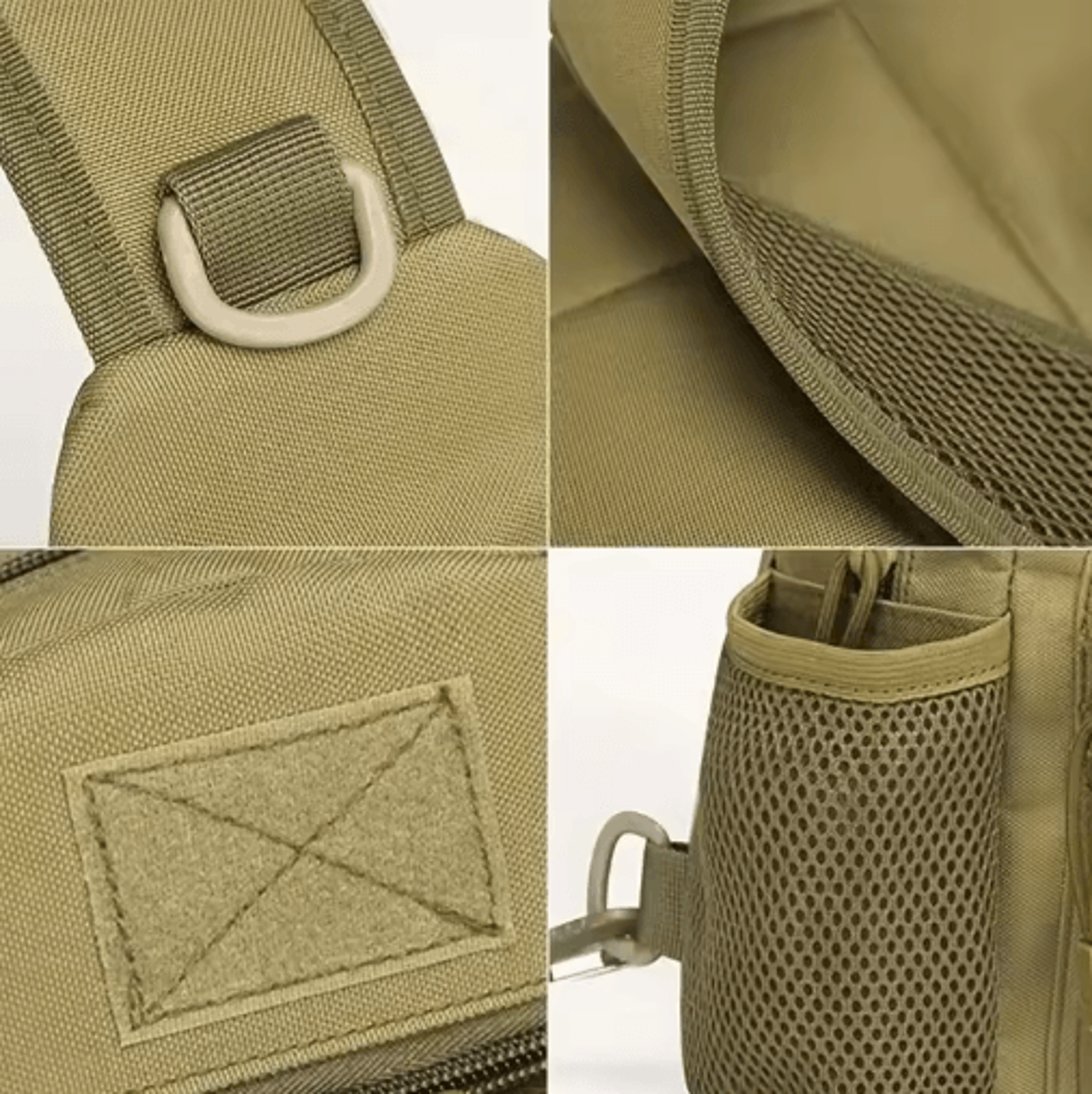 Tactical MOLLE Sling Bag  Nylon Outdoor Chest Pack For Hiking  Travel 6