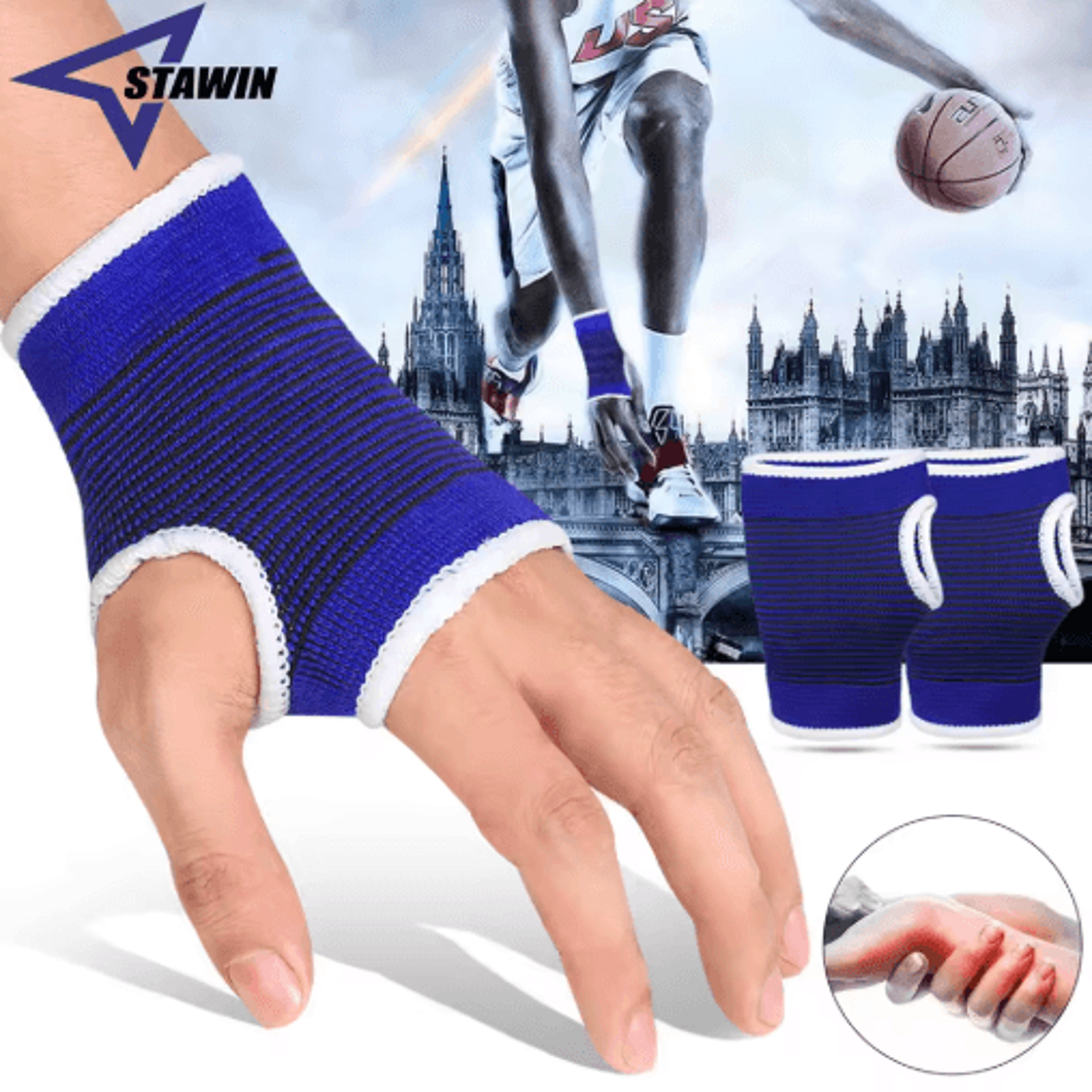 2Pack Adjustable Wrist Support Braces  Comfortable Hand  Wrist Stabilizers For Sports  Everyday Act 0