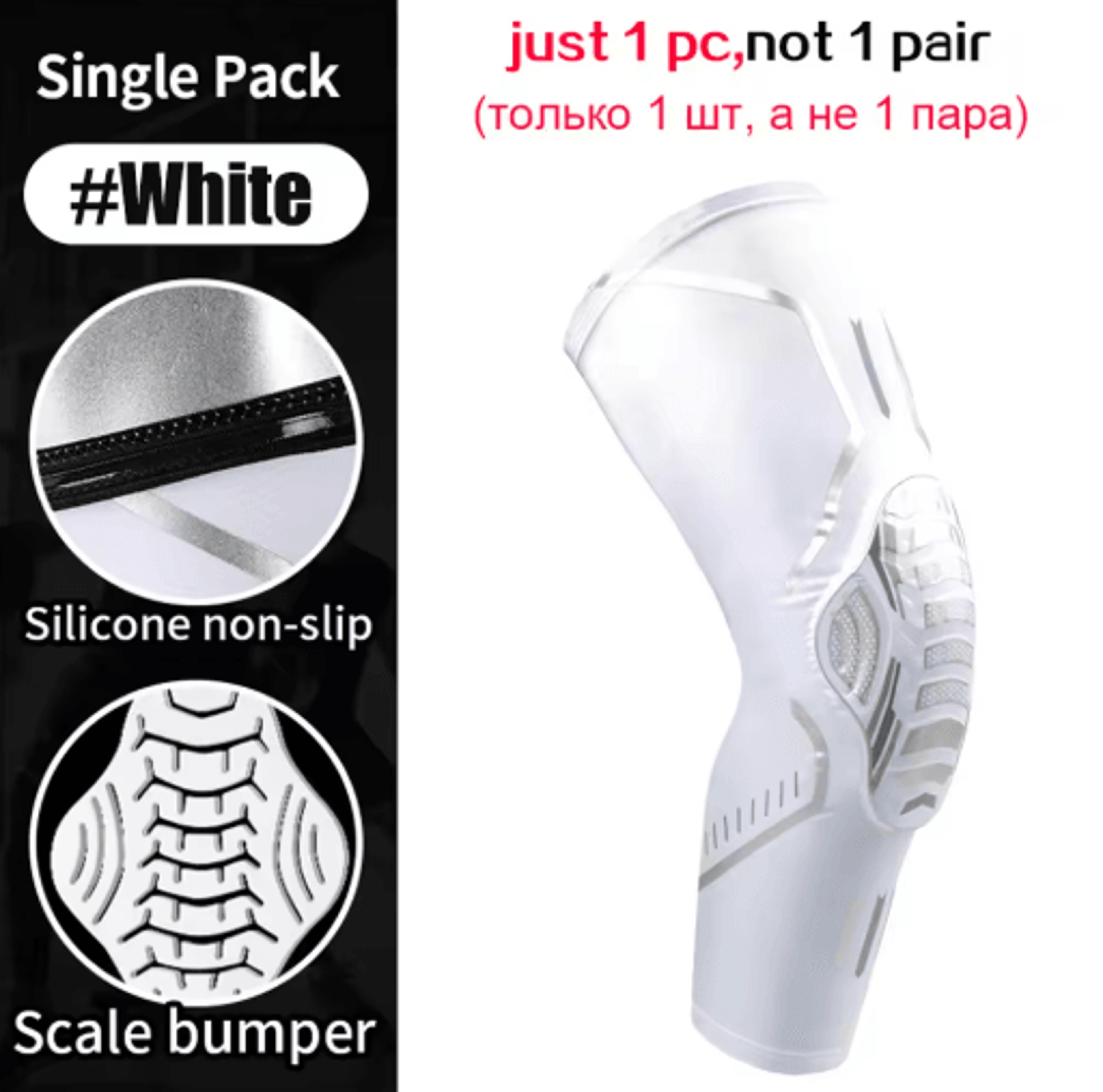 Sports Compression Knee Sleeve  ShockAbsorbing Knee Support For Running Fitness  Everyday Activitie 6