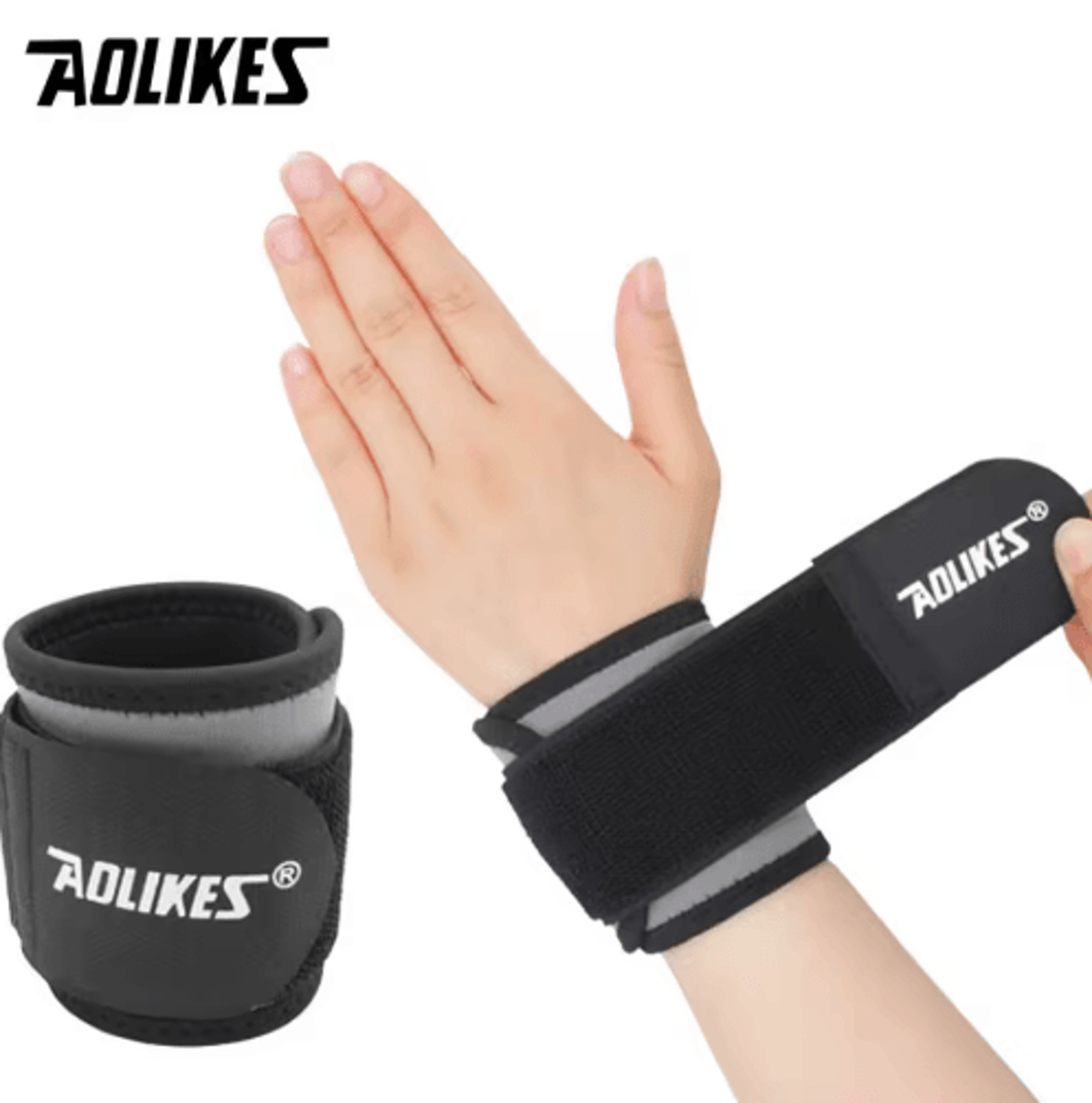 AOLIKES Adjustable Wrist Support Brace  Breathable Wrist Wrap For Gym Sports  Everyday Activities 5