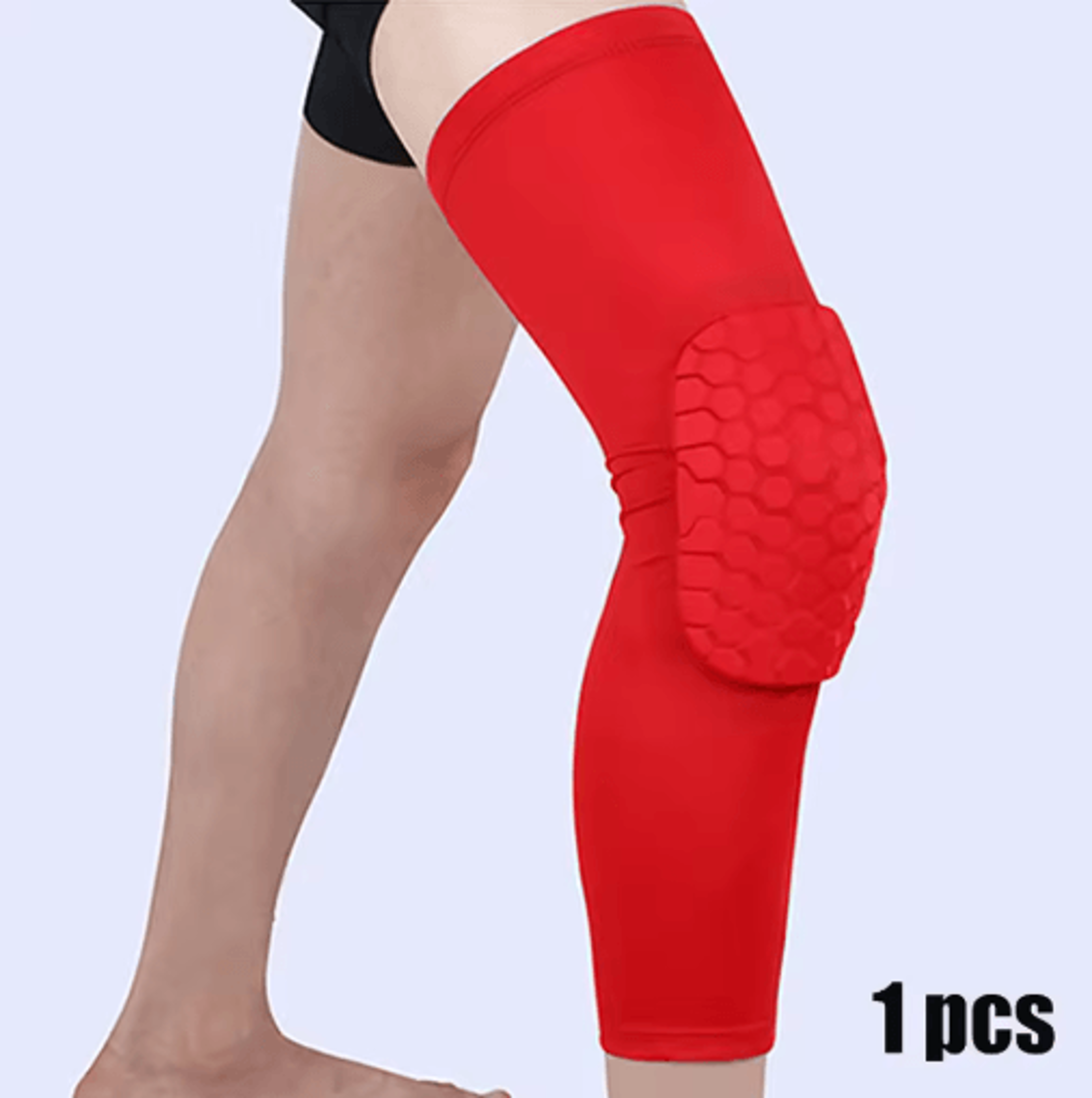 Long Compression Knee Sleeve  Breathable Leg Support For Basketball Football Running  Cycling 1