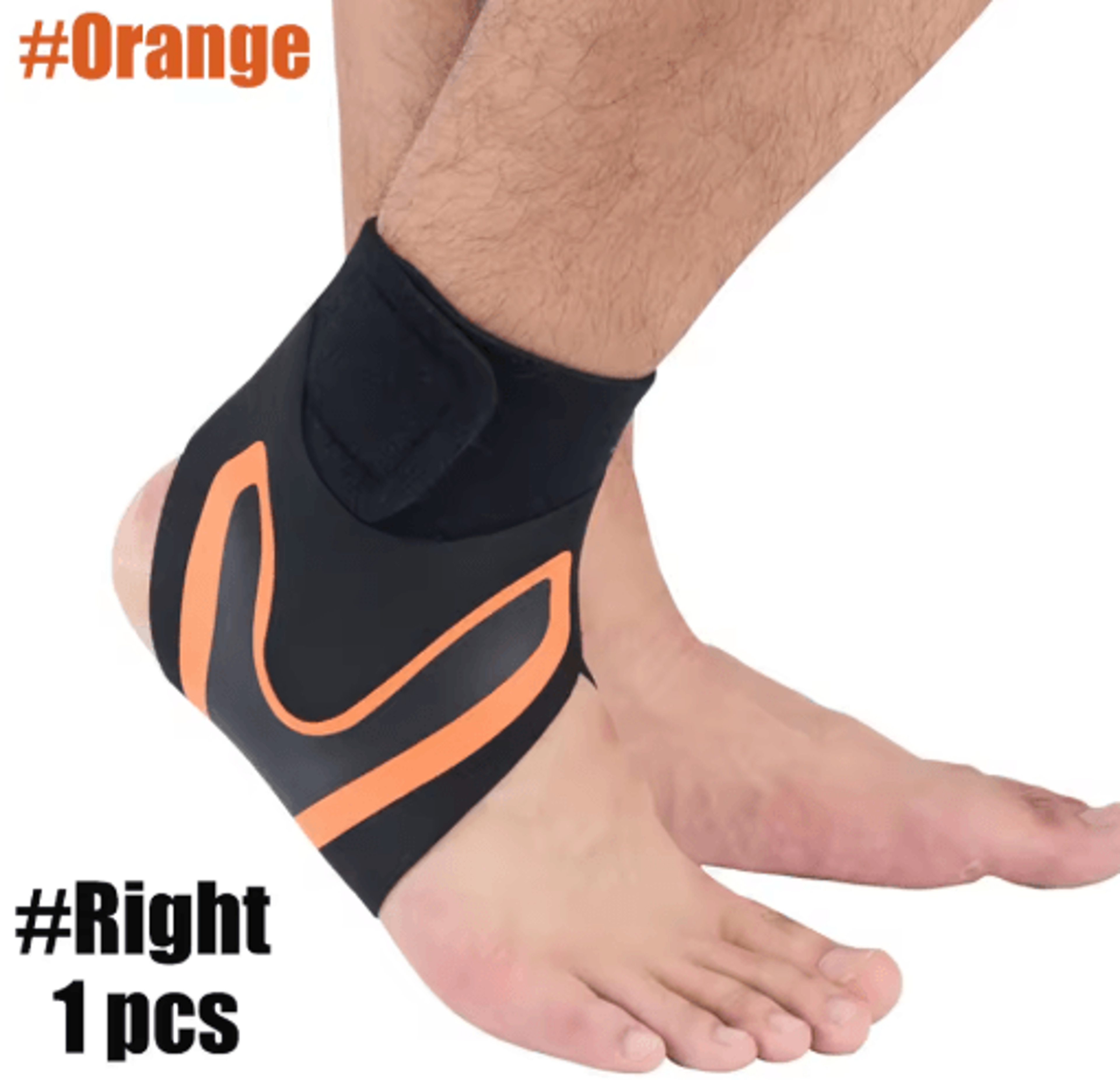 Adjustable Left Or Right Ankle Compression Sleeve  Pressurized Foot And Heel Support Sock 3
