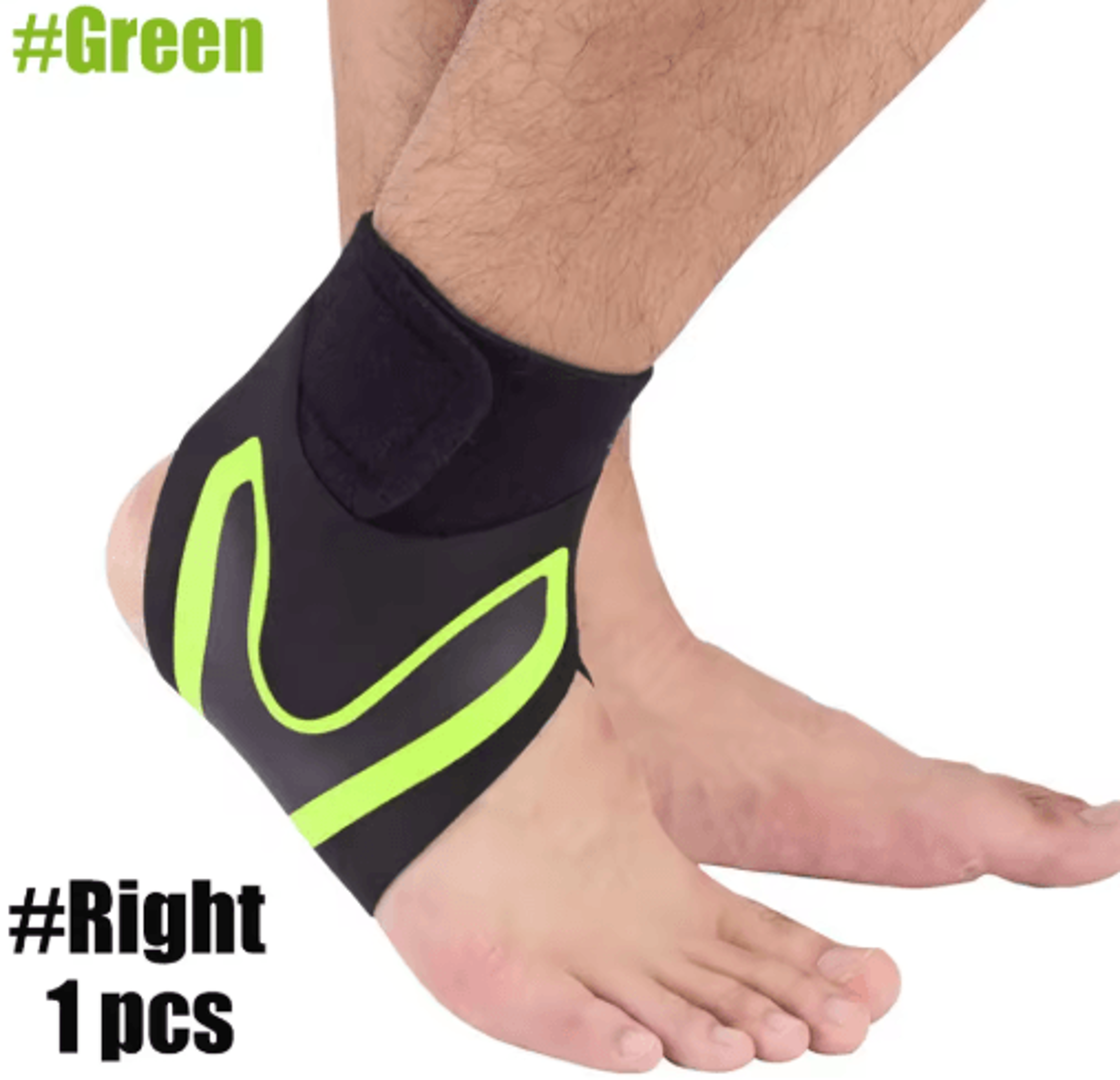 Adjustable Left Or Right Ankle Compression Sleeve  Pressurized Foot And Heel Support Sock 9