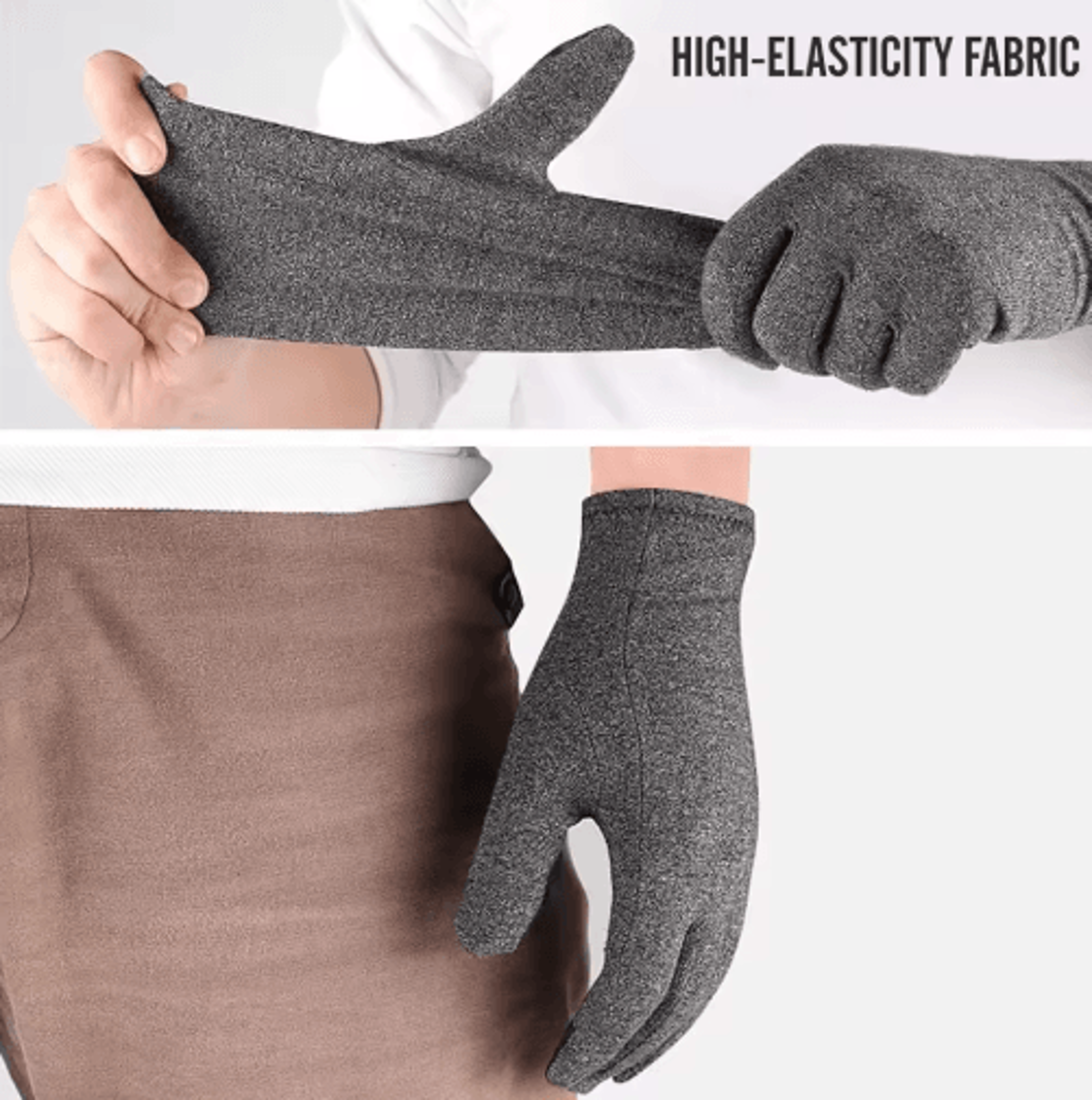 Copper Compression Arthritis Gloves Full Finger For Hand Pain Relief Wrist  Thumb Support 2
