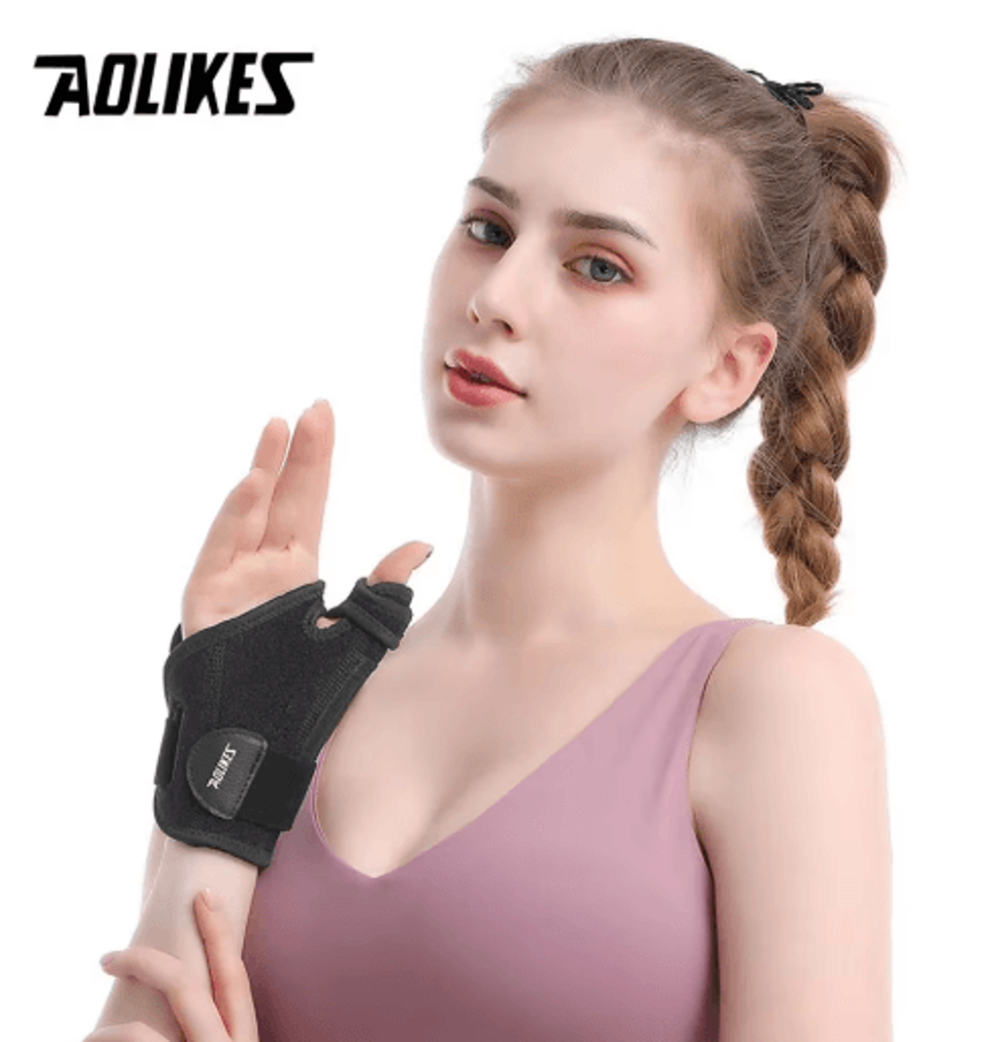 AOLIKES Wrist Brace With Thumb Support  Adjustable Thumb Spica Brace For Wrist Stability  Everyday  3