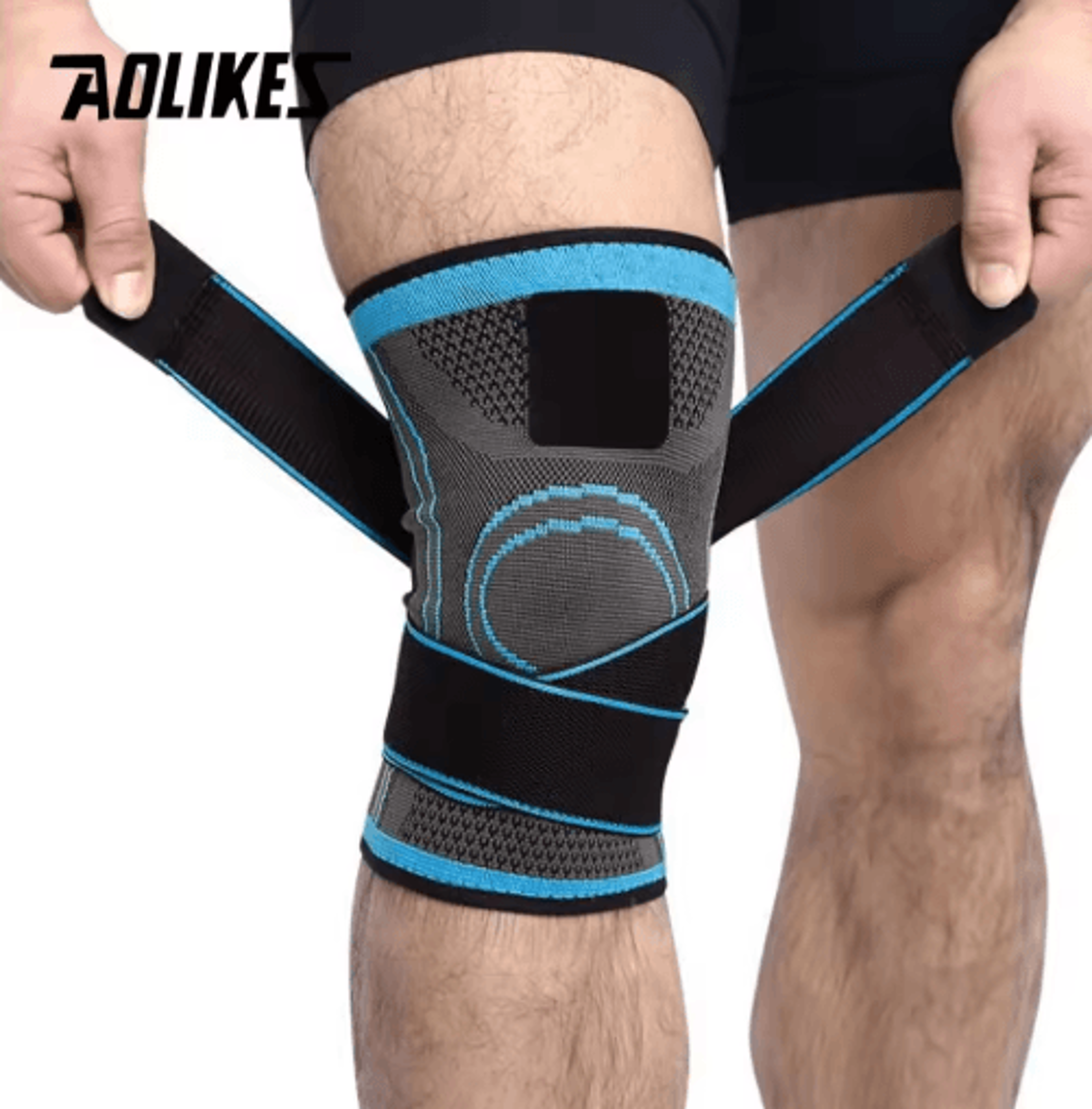 AOLIKES Knee Brace Knee Sleeve  Compression Knee Support For Running Hiking  Everyday Joint Stabili 7