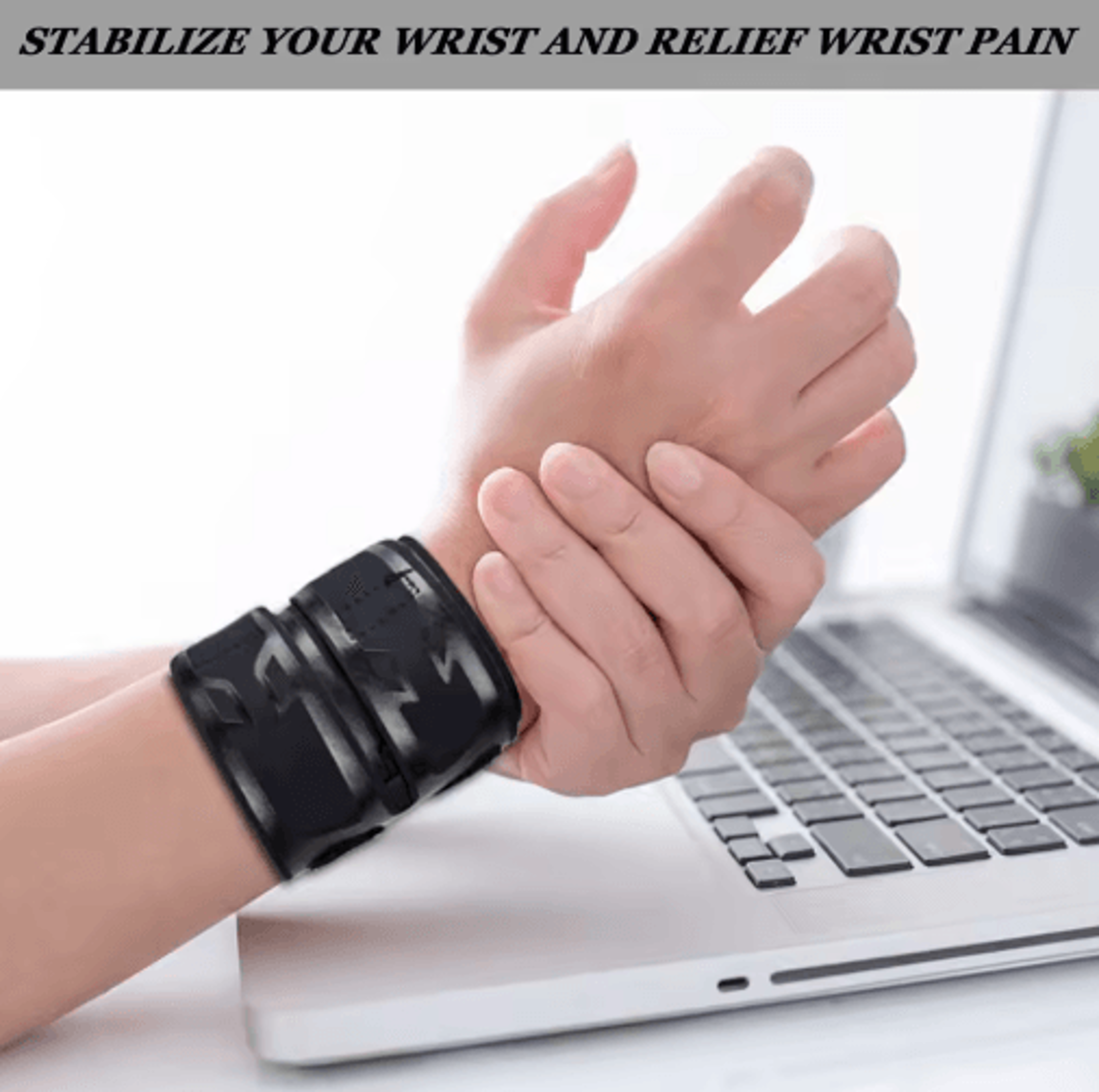 AOLIKES UltraThin Wrist Brace  Compression Wrist Support For Weightlifting Workouts  Everyday Stabi 3