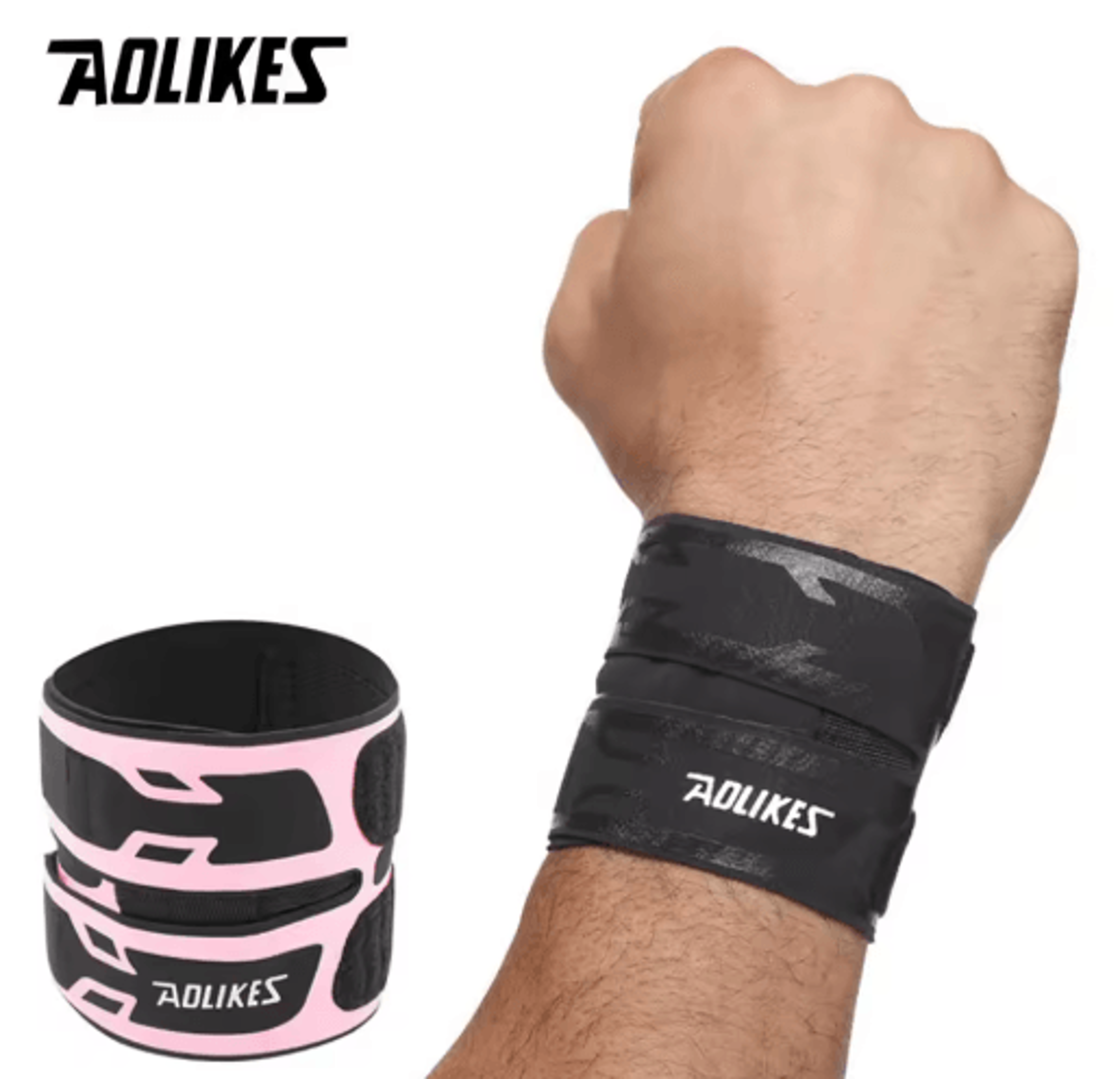 AOLIKES UltraThin Wrist Brace  Compression Wrist Support For Weightlifting Workouts  Everyday Stabi 0