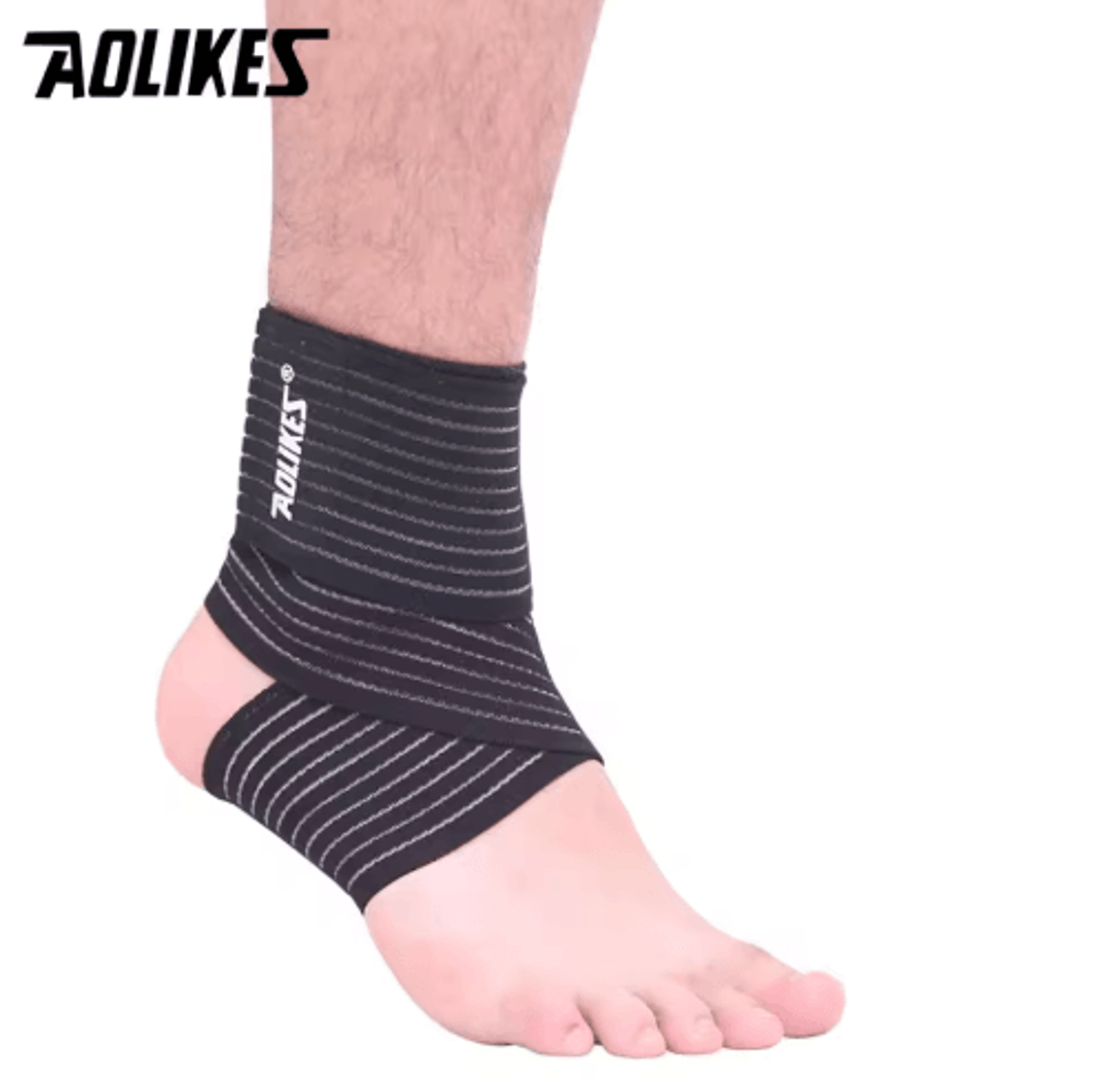 AOLIKES Elastic Compression Bandage  Adjustable Sports Compression Wrap For Knee Elbow Leg  Joint S 9
