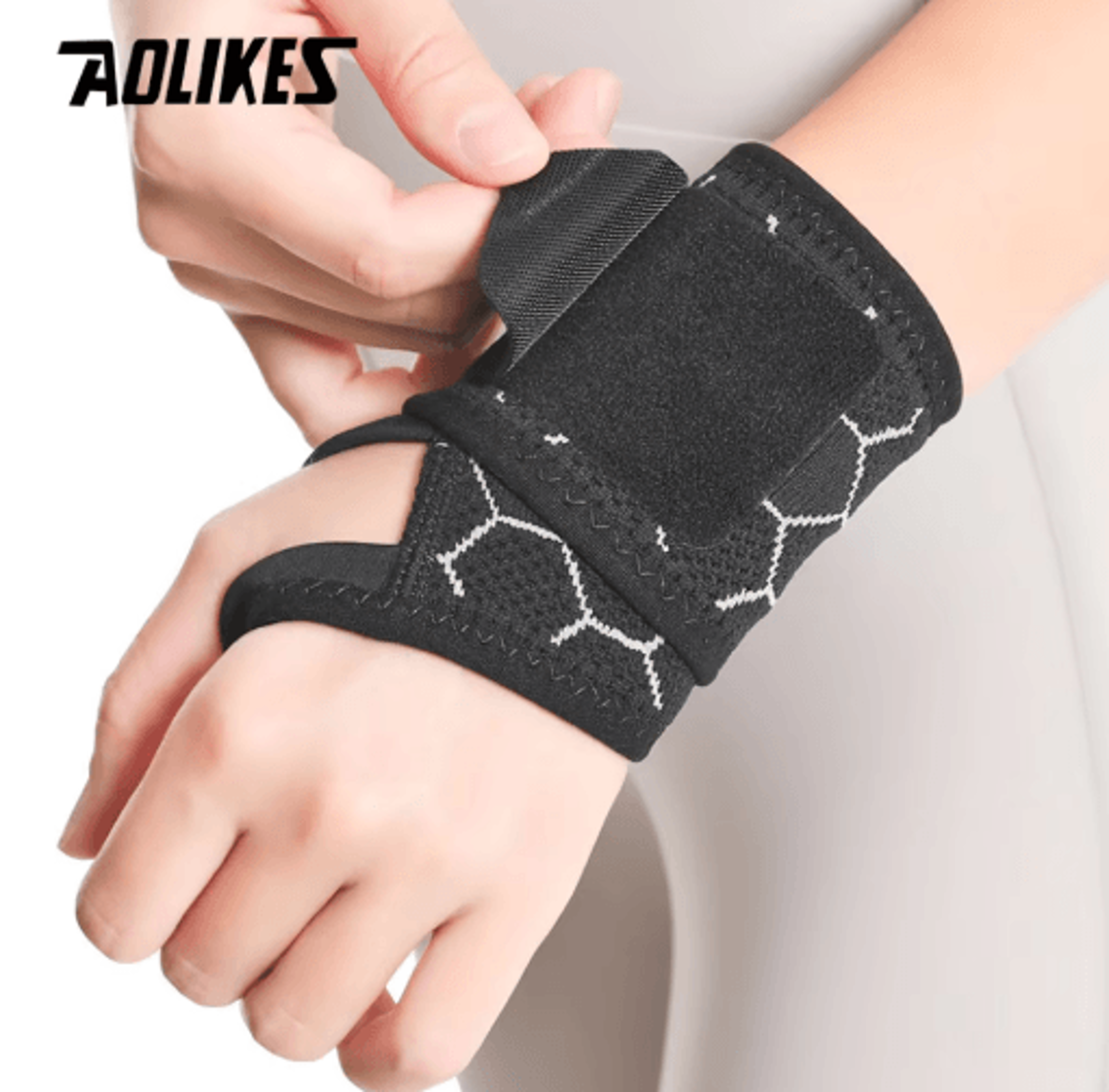 AOLIKES Compression Wrist Brace  Lightweight Wrist Support For Carpal Tunnel  Everyday Hand Stabili 6