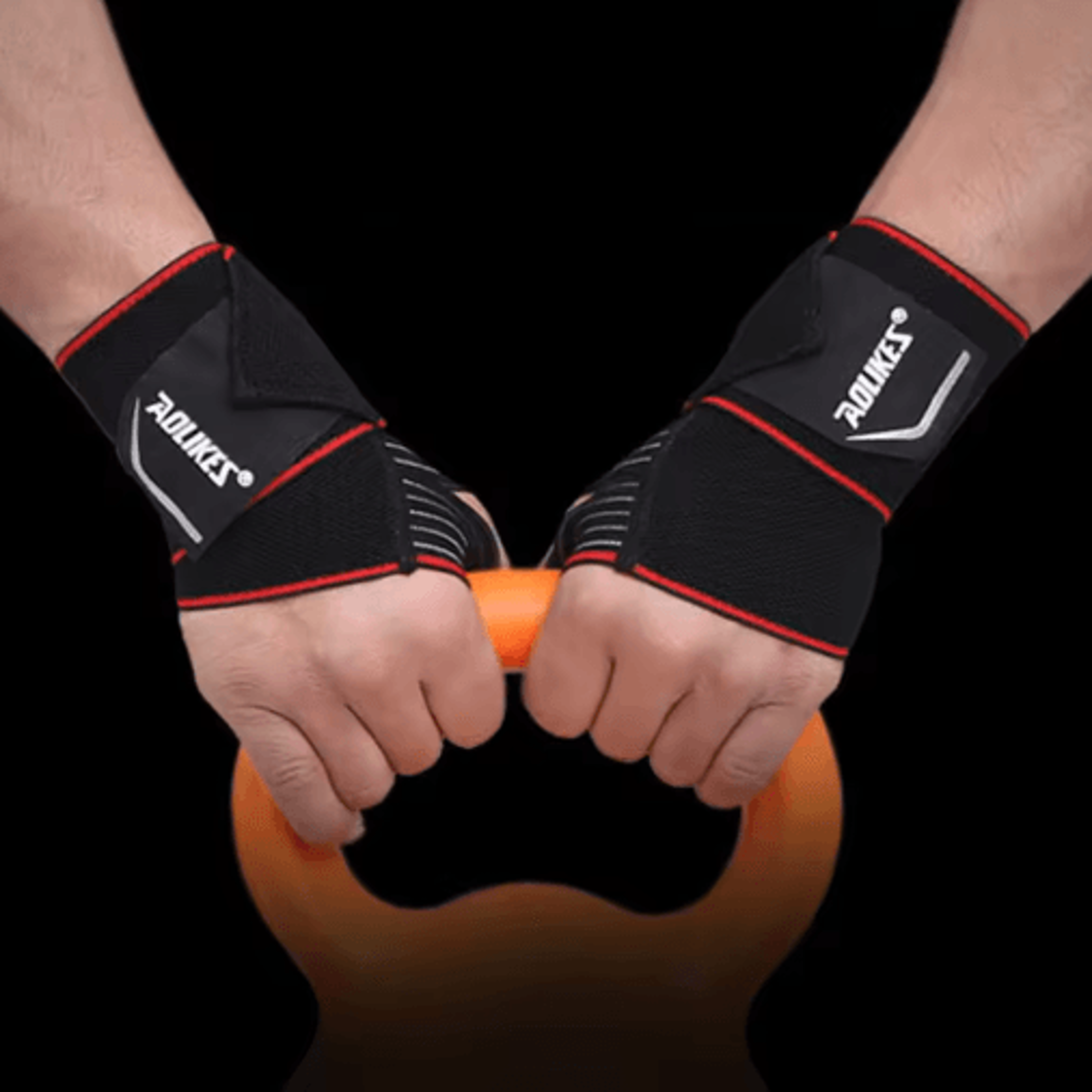 AOLIKES Wrist Support Wraps  Elastic Compression Wrist Straps For Gym CrossFit  Powerlifting 7