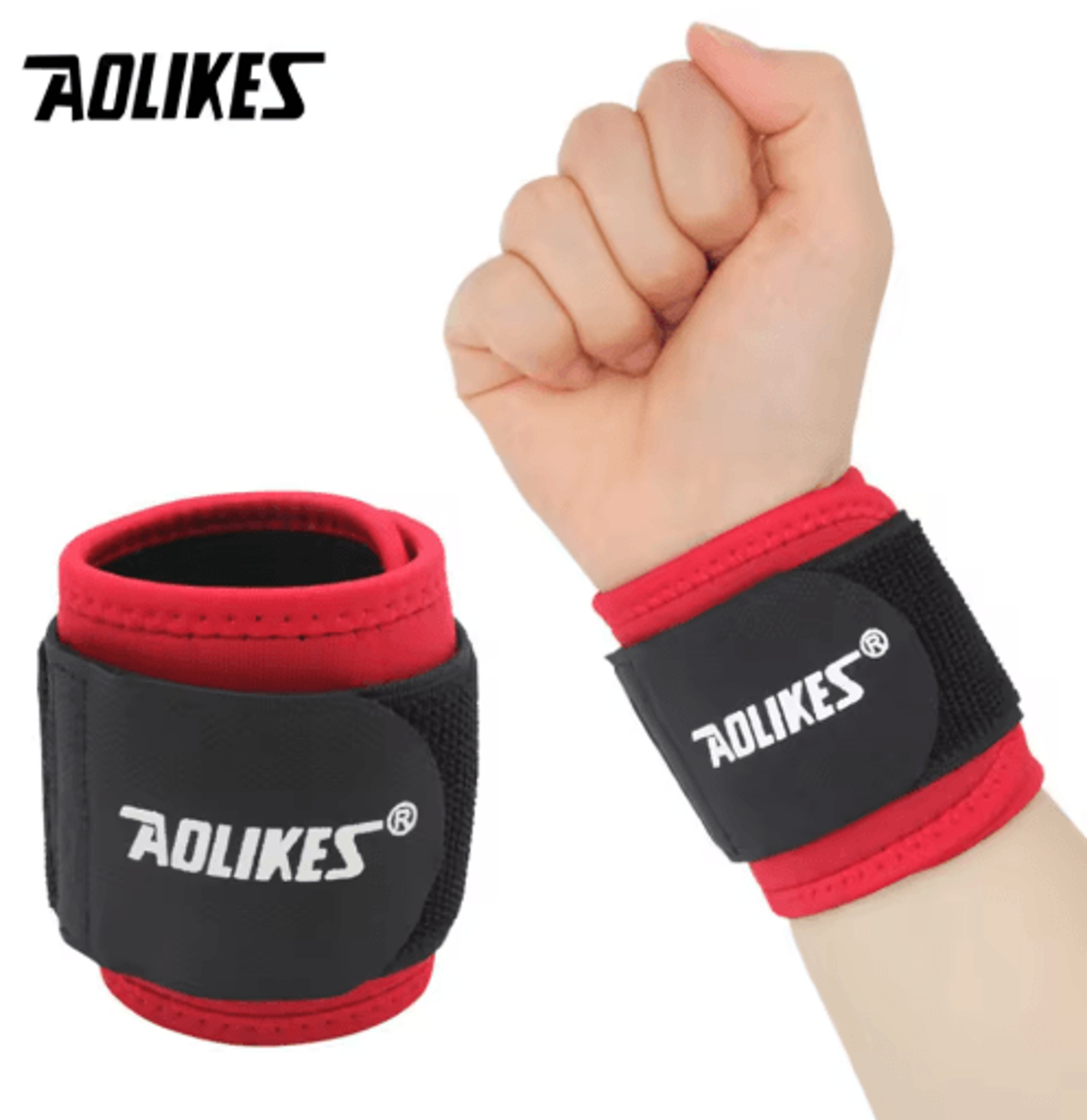 AOLIKES Adjustable Wrist Support Brace  Compression Wrist Wrap For Sports Gym  Everyday Wrist Stabi 10