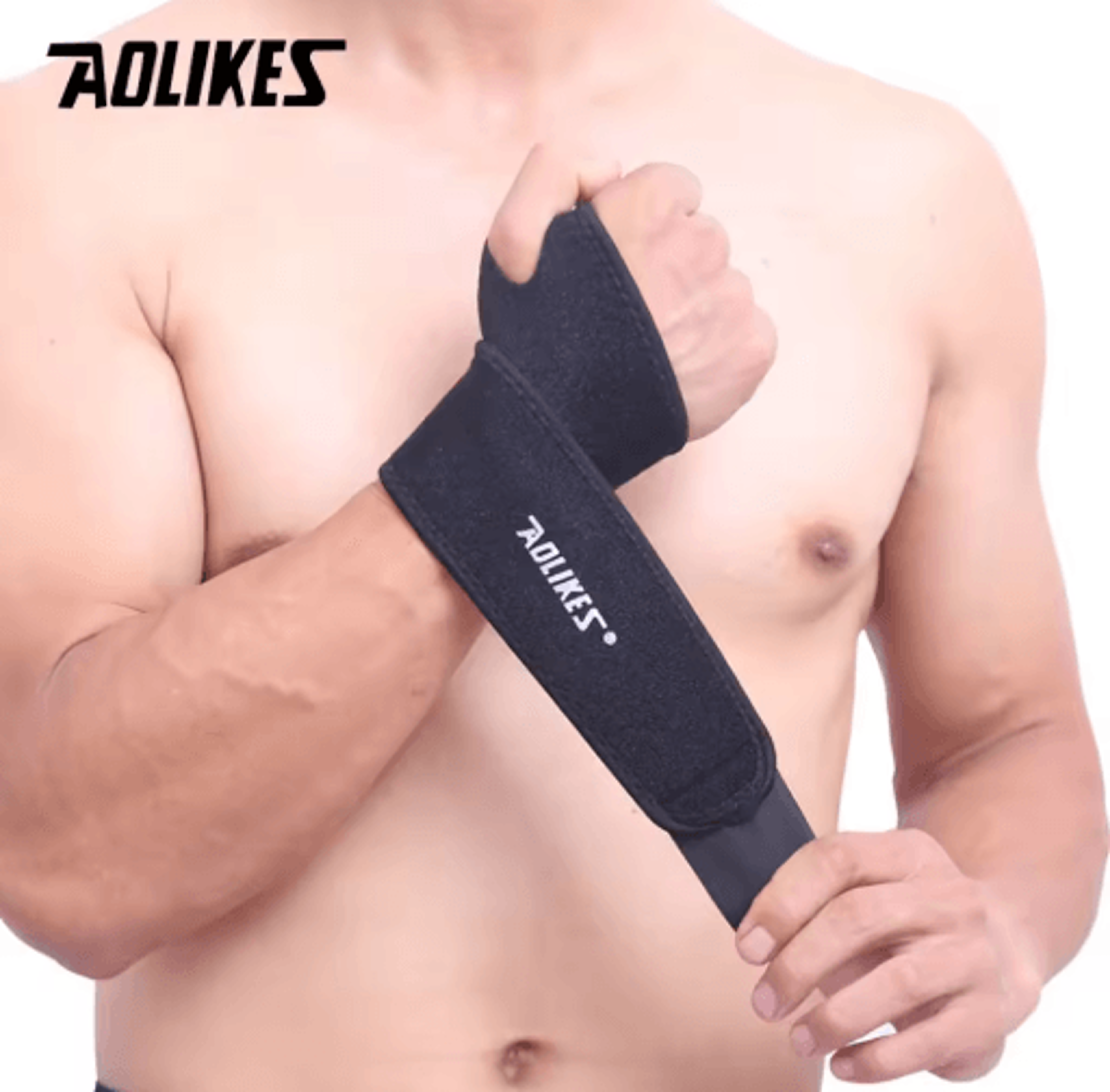 AOLIKES Adjustable Wrist Support Brace  Compression Wrist Wrap For Sports Gym  Everyday Wrist Stabi 14