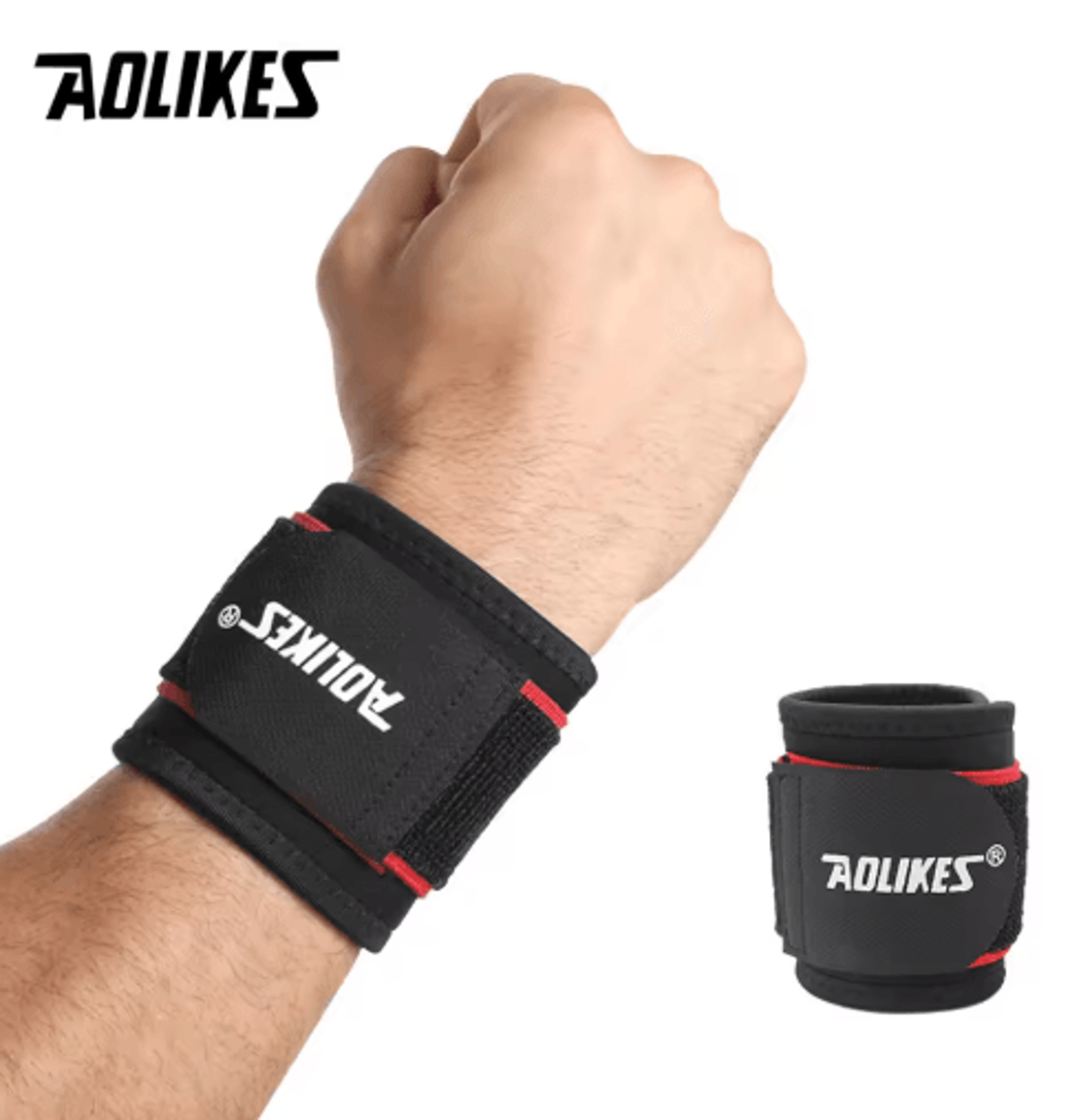 AOLIKES Adjustable Wrist Support Brace  Compression Wrist Wrap For Sports Gym  Everyday Wrist Stabi 6