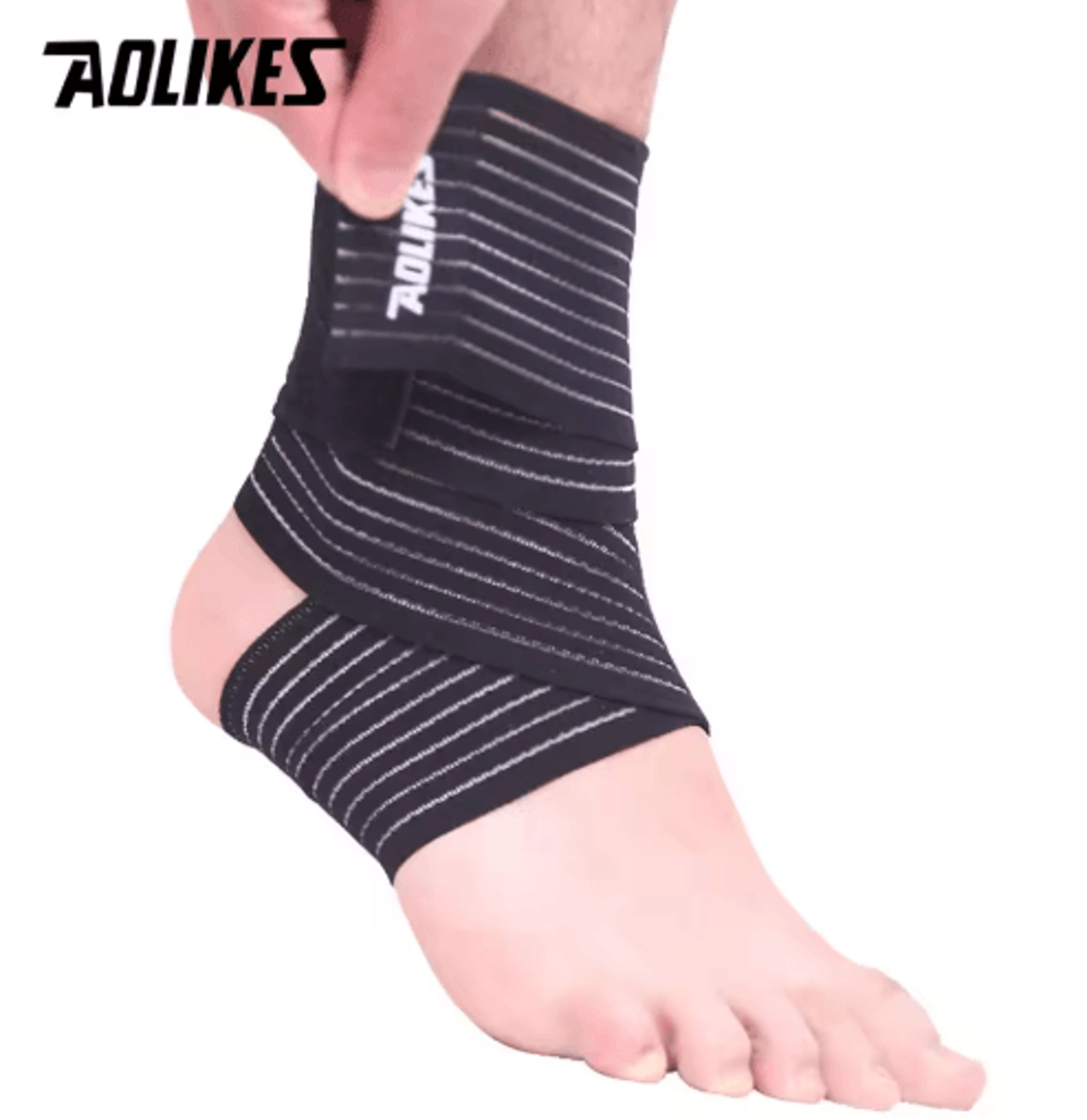 AOLIKES Elastic Ankle Support Wrap  Adjustable Ankle Compression Bandage For Sports Gym  Everyday P 7