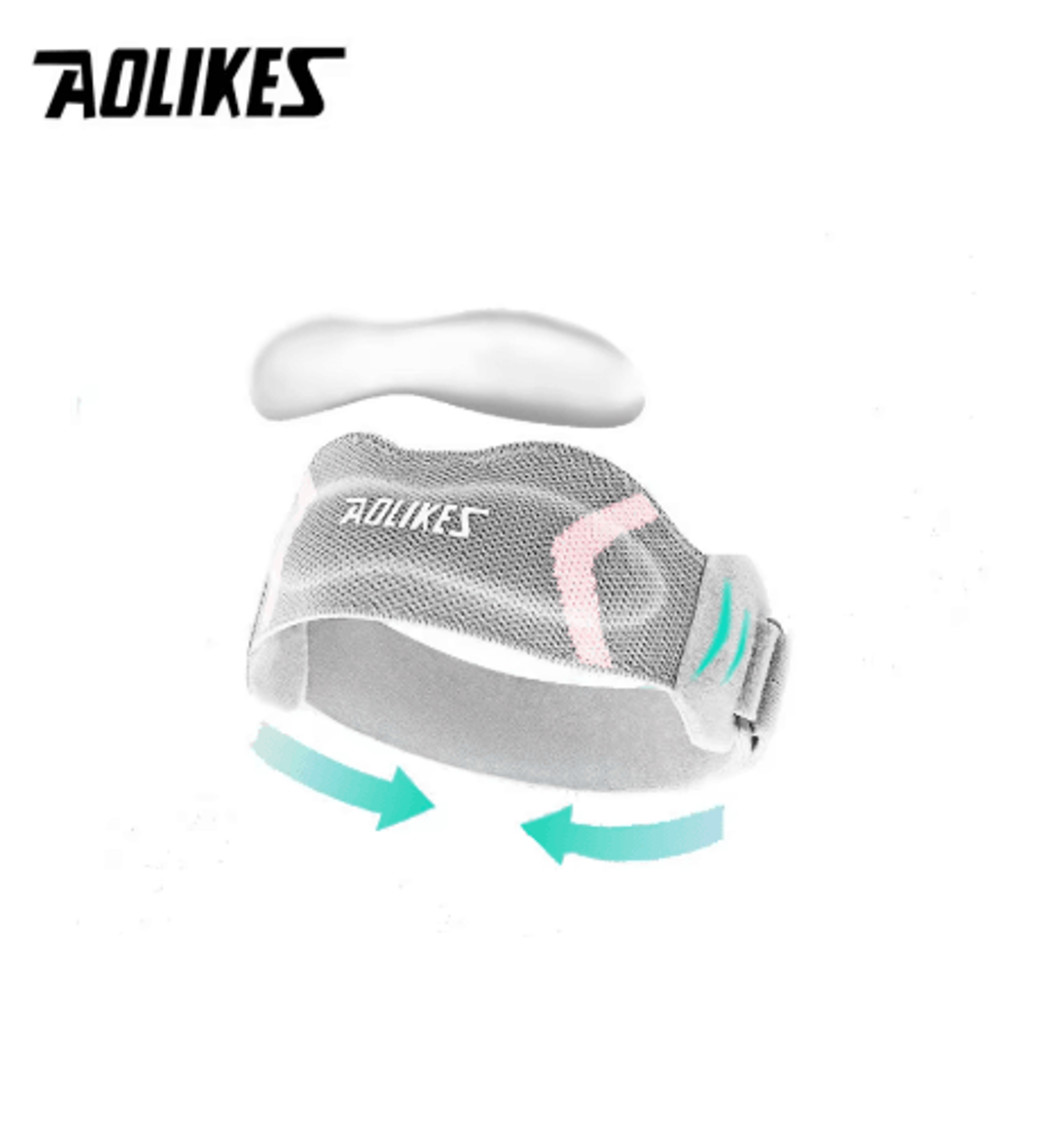 AOLIKES Patella Knee Support Strap  Adjustable Patellar Tendon Stabilizer For Basketball Running  S 24
